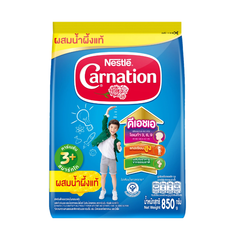 CArnation คาร์เนชัน 3+ พลัส สมาร์ทโก รสน้ำผึ้ง 850 กรัม