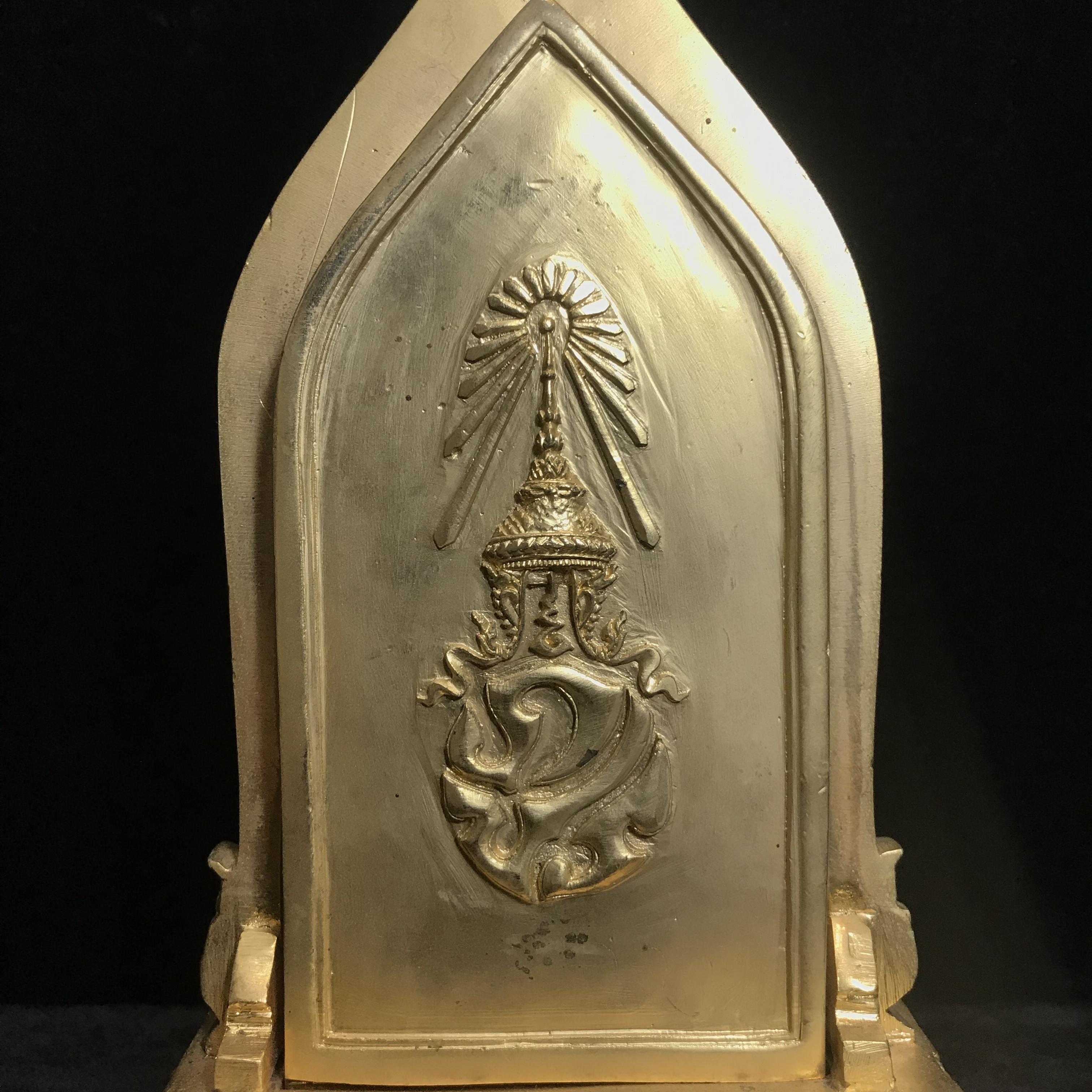 พระบูชาสมเด็จศิริราชร้อยปี(พระคะแนน) หลัง ภปร. ปี2531 ในหลวงรัชกาลที่9พระราชทานผงจิตรลดา(พระดี พิธีใหญ่ ปีลึก เจตนาบริสุทธิ์ สุดยอดมวลสาร)(องค์กรรมการ กะไหล่ทอง หายาก)