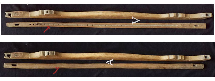 กรอบ(ฟืม)ทอผ้า:A ไม้สัก งานเก่า