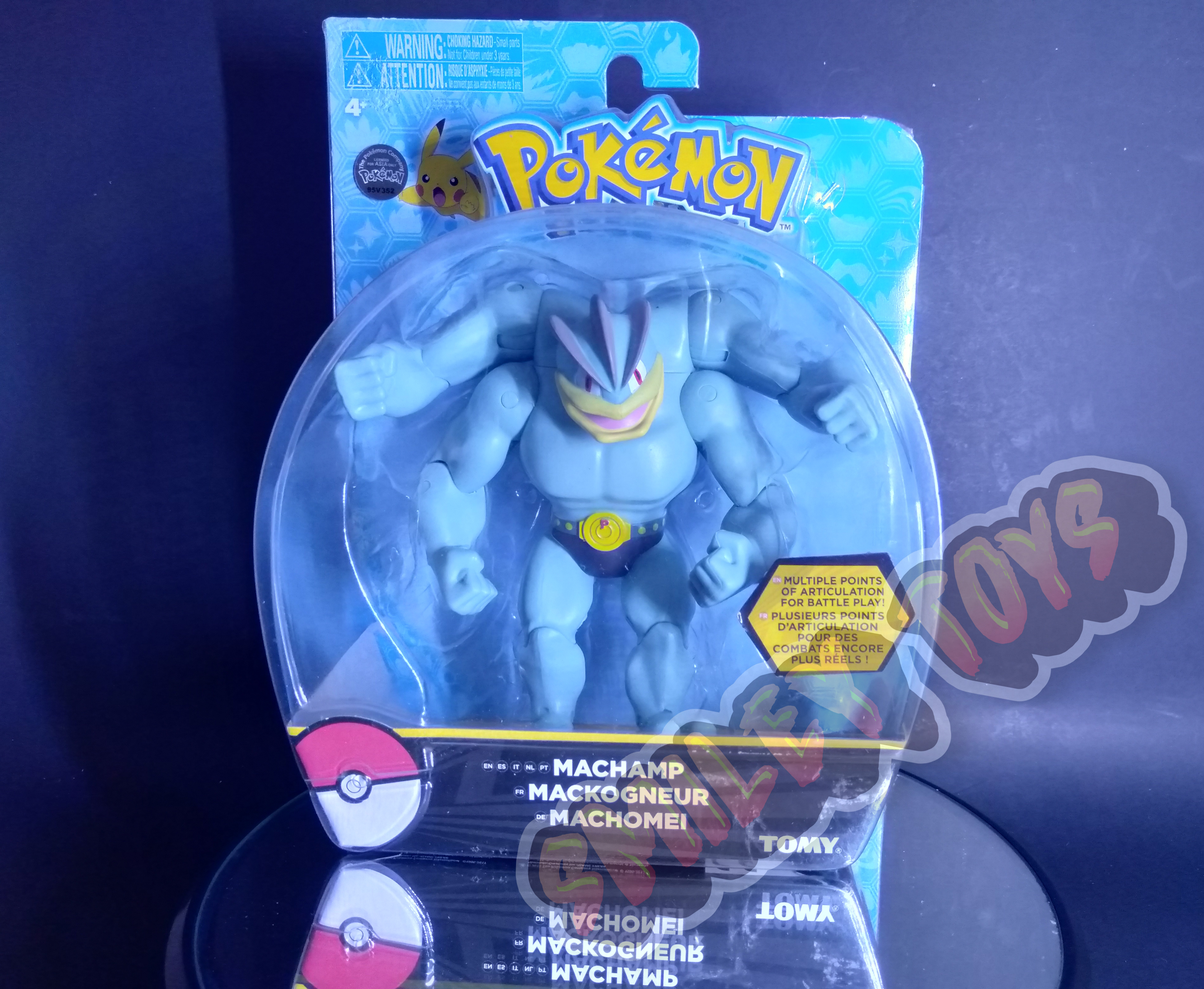 โมเดล Pokemon Action Figure Machamp Boxed Pokemon Monster toy Tomy [ ของแท้ 100% ]