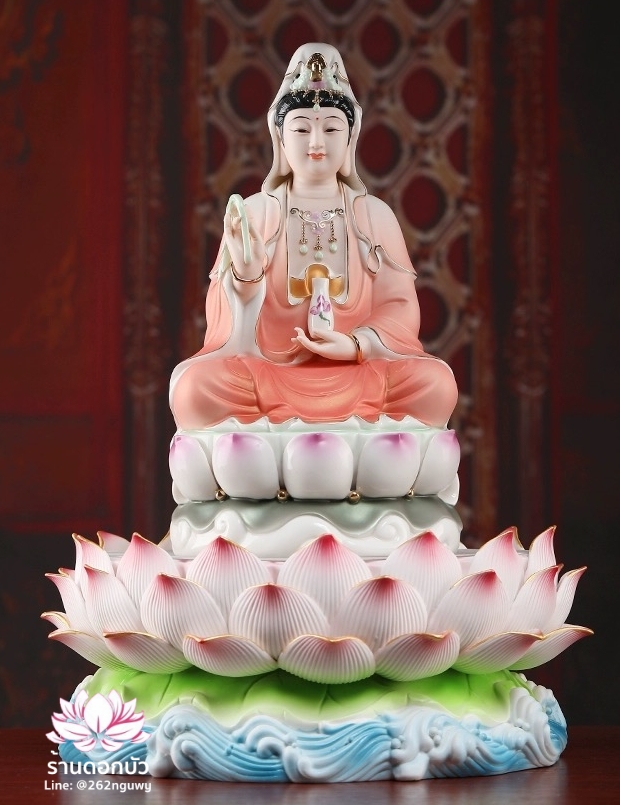 ฐานรองเทวรูป ฐานรองพระพุทธรูป แท่นวางเทวรูป รูปทรงดอกบัว