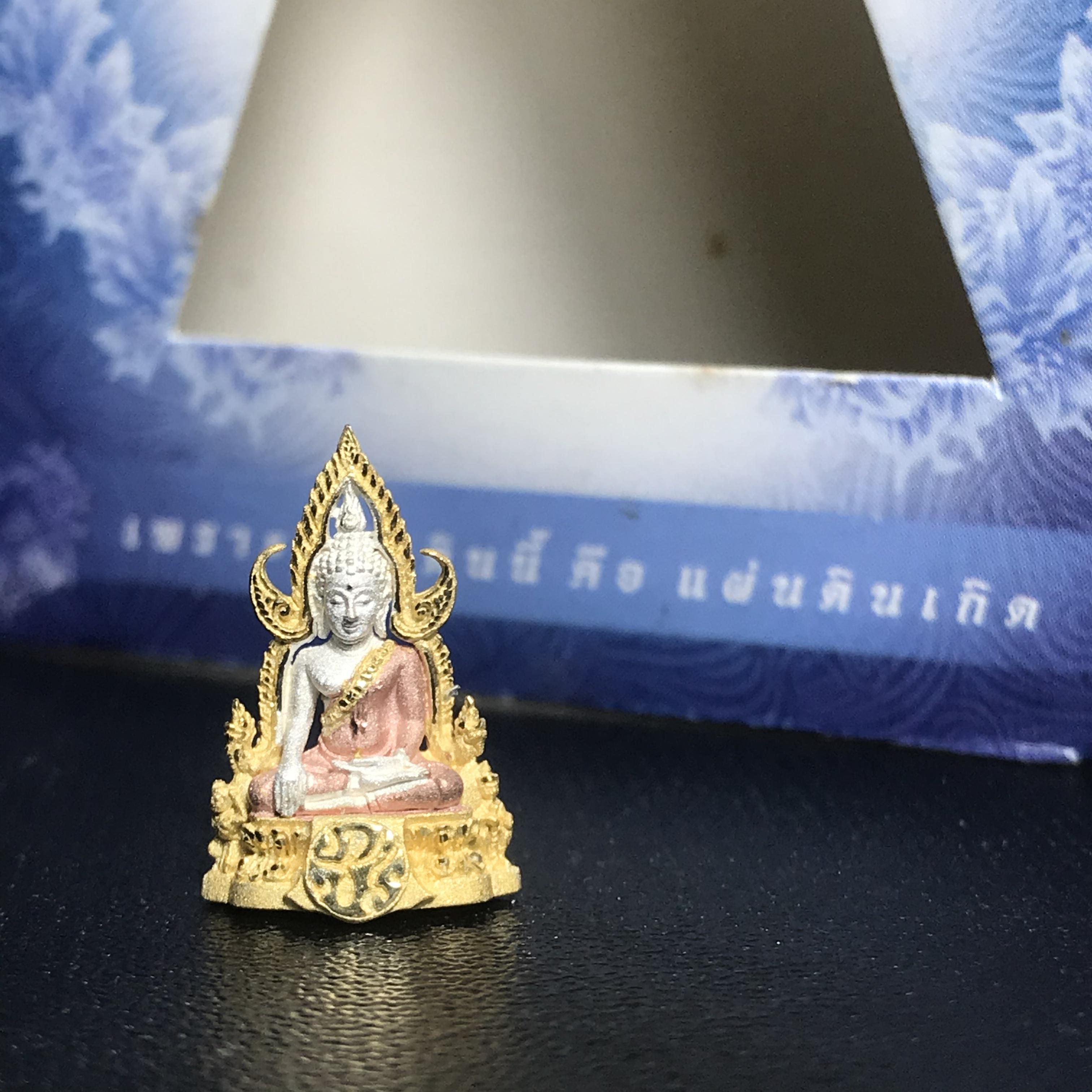 พระพุทธชินราช ภปร. โครงการ เพราะแผ่นดินนี้คือแผ่นดินเกิด เนื้อเงินชุบสามกษัตริย์ ปี2551 ขนาดหน้าตัก1/4นิ้ว (สวยงามหายาก)