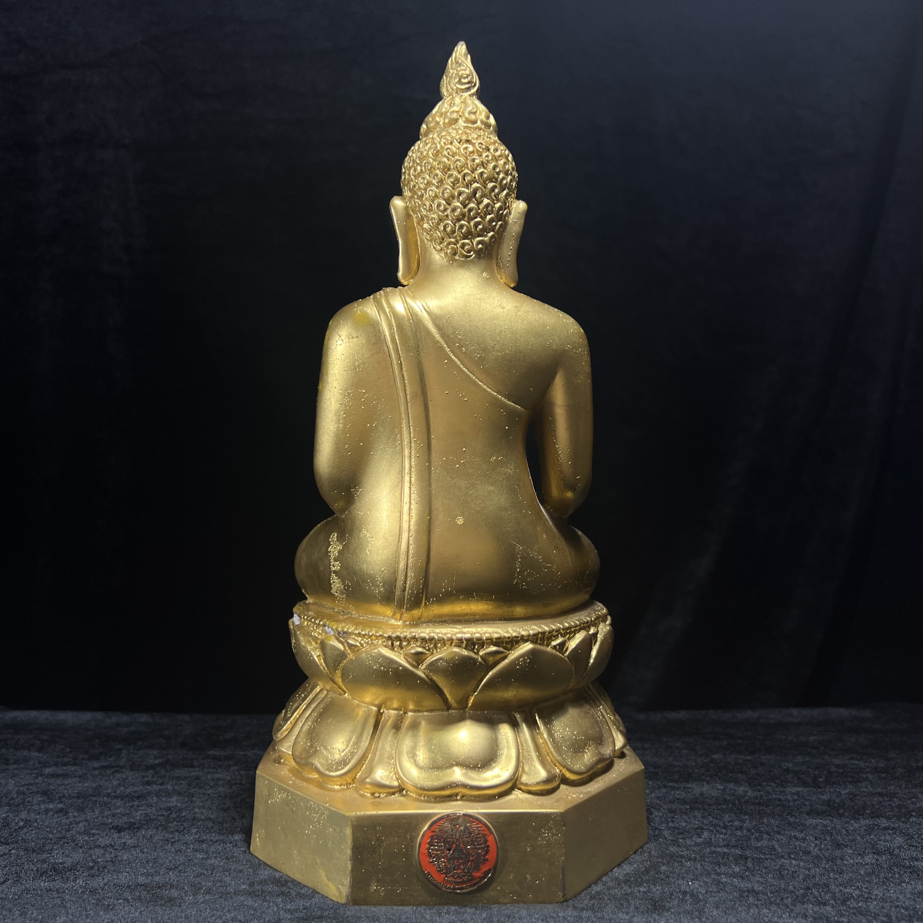 พระบูชาไพรีพินาศ วัดบวรนิเวศวิหาร ปี2538 จัดสร้างโดยสถาบันเทคโนโลยีพระจอมเกล้าพระนครเหนือ พุทธาภิเษก ณ อุโบสถวัดพระแก้ว ขนาดหน้าตัก 5 นิ้ว ทองเหลืองปิดทอง บรรจุแผ่นเงินจารโดยสมเด็จพระสังฆราช (ตอกโค๊ตหมายเลข(สจพ 309) (พระดี พิธีใหญ่)1 ใน 348 องค์ หายาก