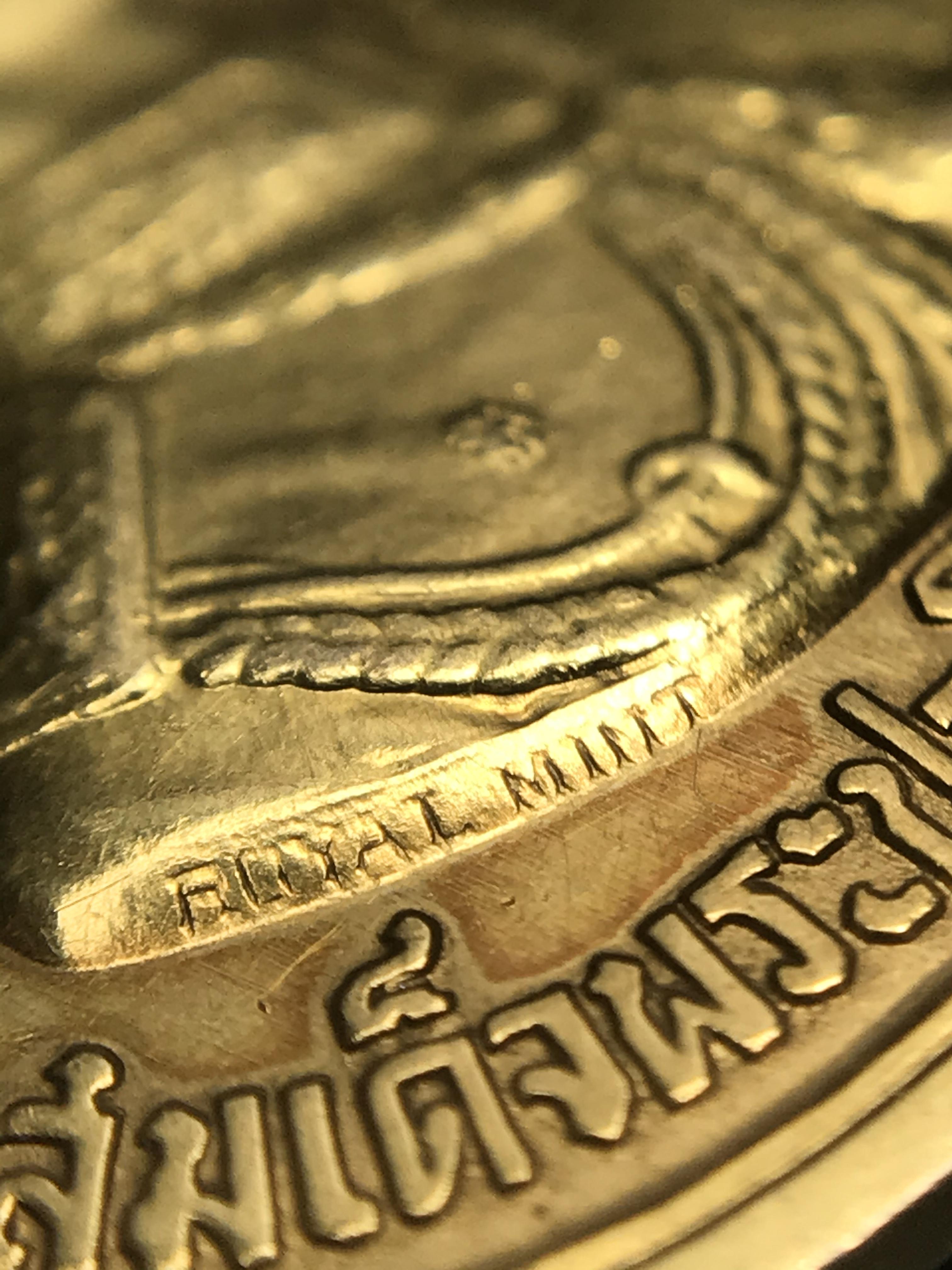 เหรียญอนุสรณ์มหาราช 3รอบ รัชกาลที่9 ปี2506 เนื้อทองคำ(บล็อก ช. 2เส้น)(สภาพคัดสวย)หายากนิยม