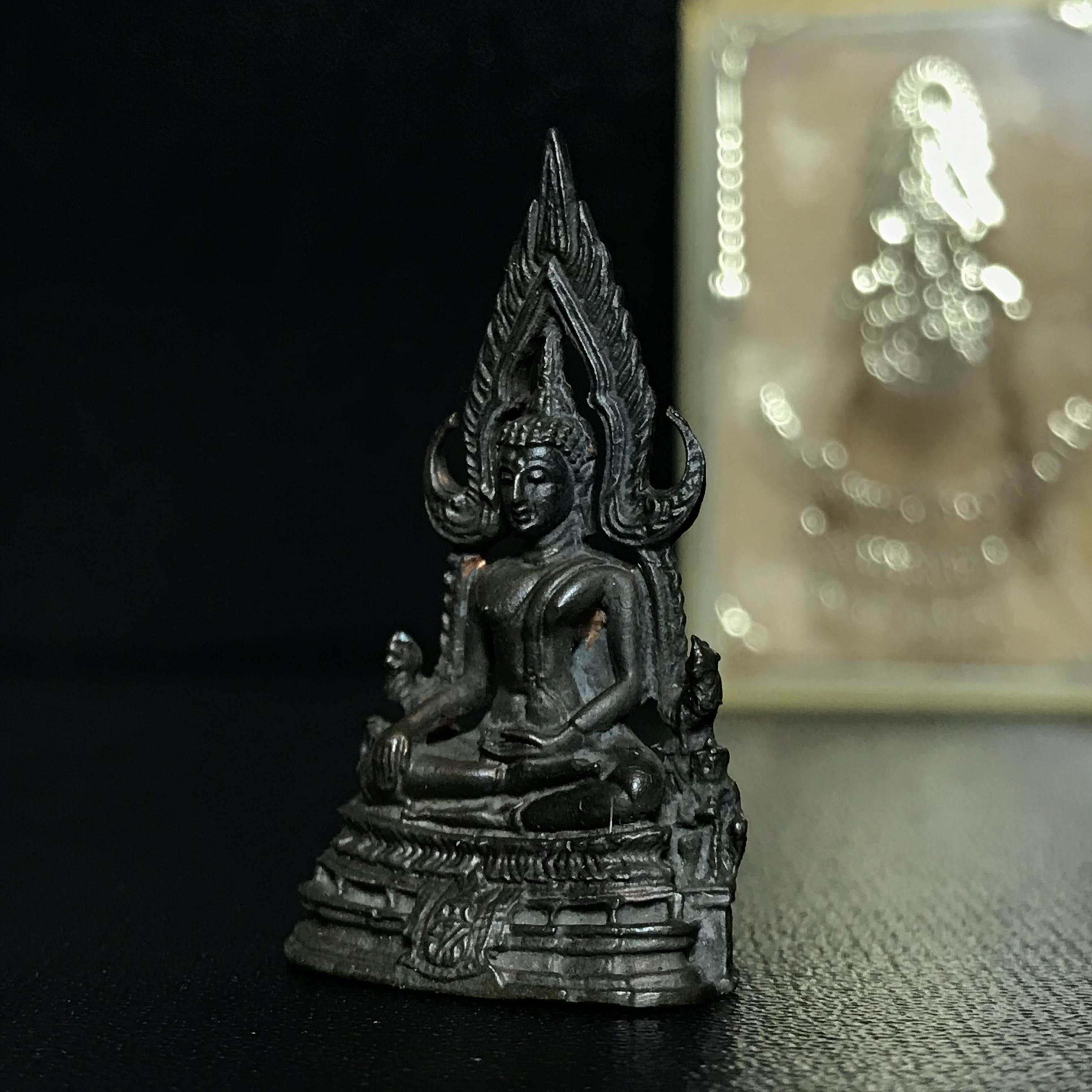 กริ่งพระพุทธชินราช ภปร. กองทัพภาคที่3จัดสร้าง ปี2517 เนื้อนวโลหะกล่องเดิม(หายาก)(ในหลวง ร.9 เสด็จในพิธี)