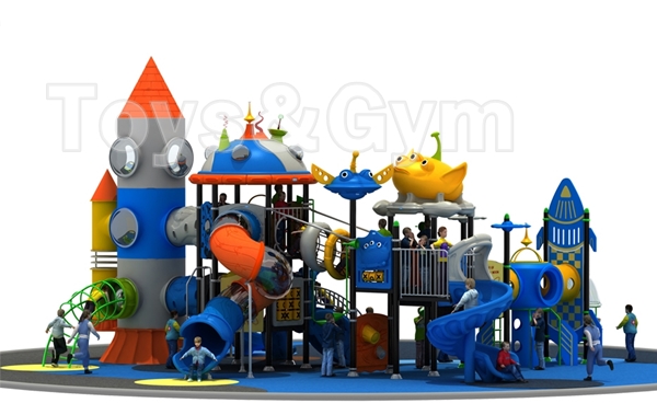 เครื่องเล่นสนามกลางแจ้ง ชุดผจญภัยในยานอวกาศ 2