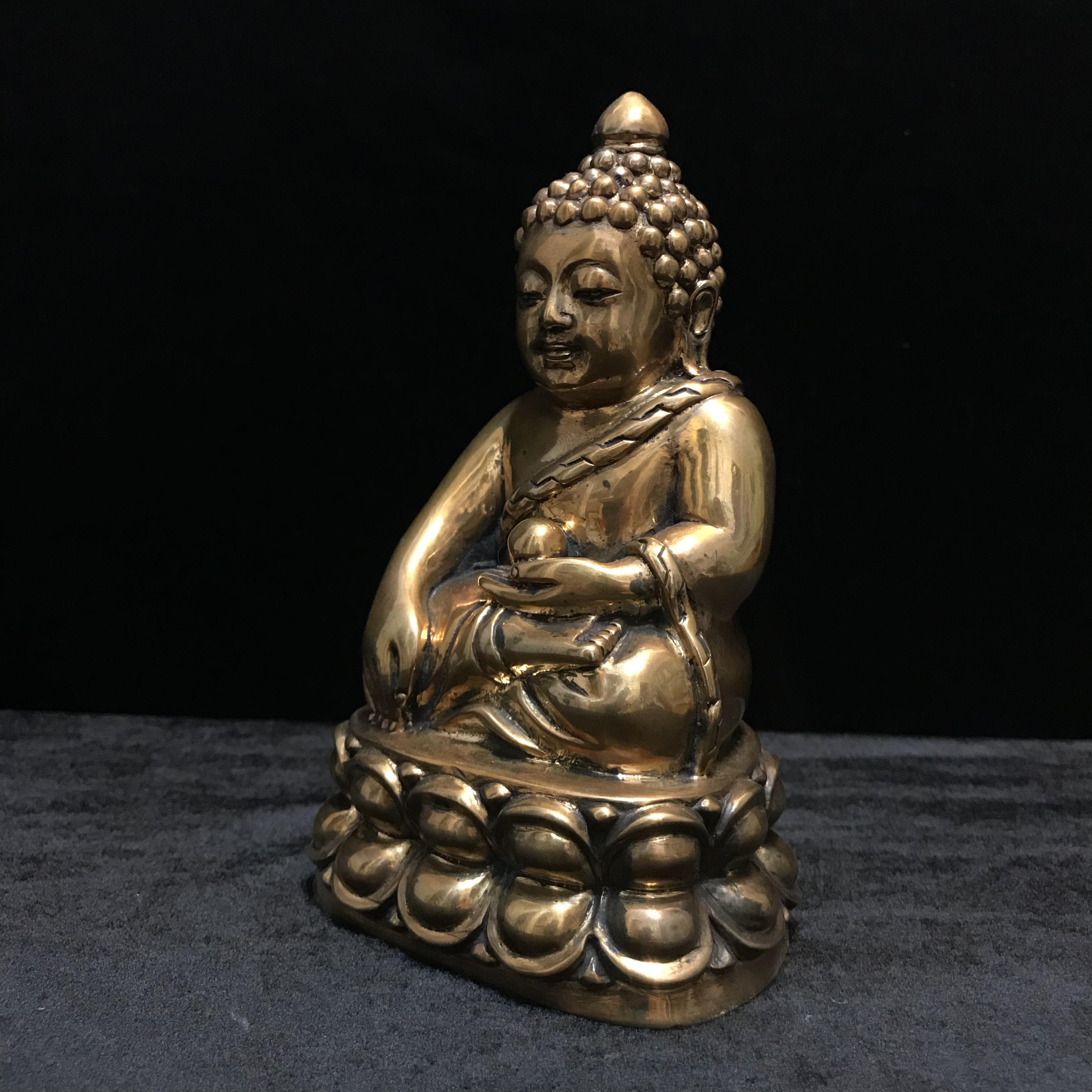 พระบูชาพุทธอุดมสมบูรณ์ (พระปุ้มปุ้ย) เนื้อสัมฤทธิ์ ขนาดหน้าตัก 3 นิ้ว ปี2535(รุ่นแรก)(1ใน1000องค์)