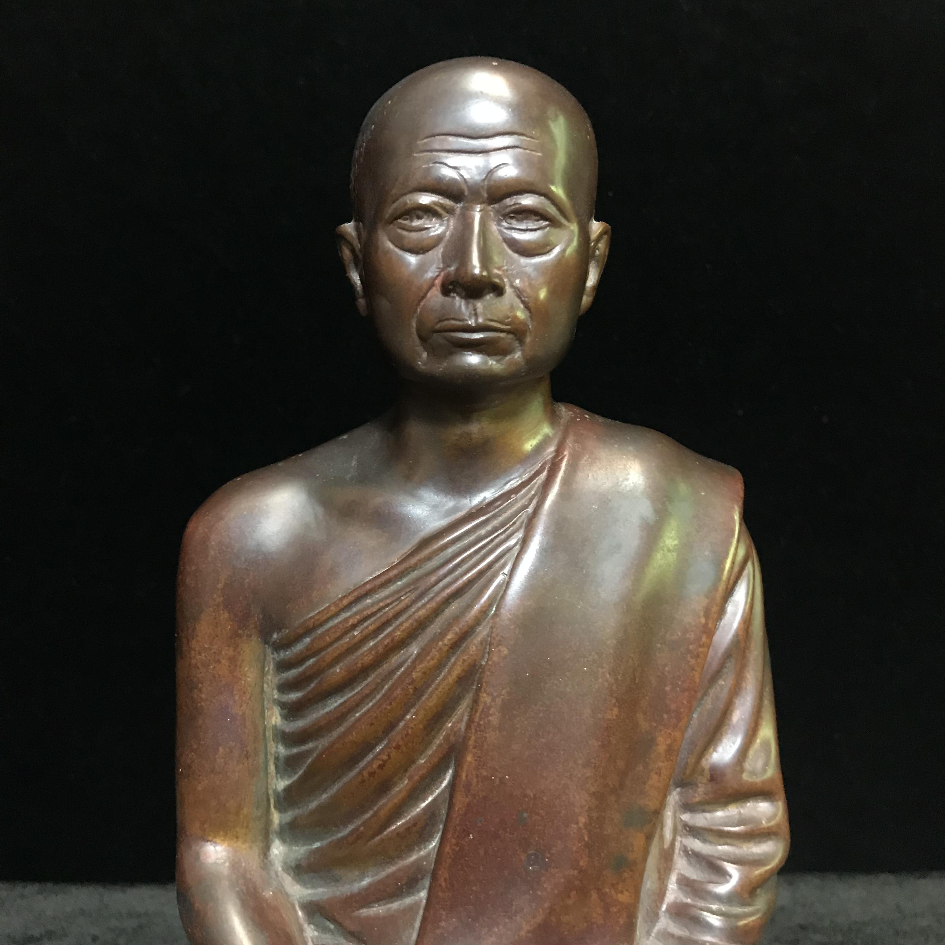 พระบูชารูปเหมือนสมเด็จพุทธโฆษาจารย์(เจริญ ญาณวโร) วัดเทพศิรินทราวาส หน้าตัก 5 นิ้ว พ.ศ.2495