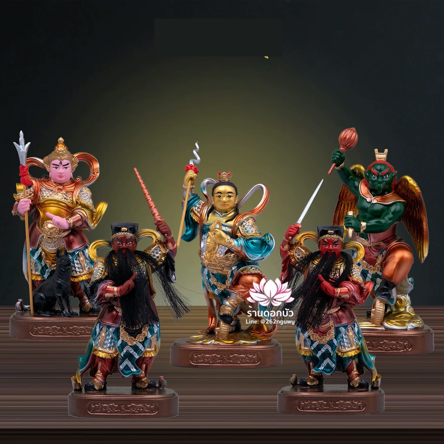 องค์พระขนาดเล็ก สำหรับบูชาหรือวางหน้ารถ งานเรซิ่น ขนาด 4 นิ้ว เช่าบูชา Line: @262nguwy