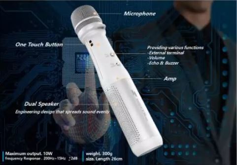 mickerpro ไมค์โครโฟนพกพา เอนกประสงค์ 10W