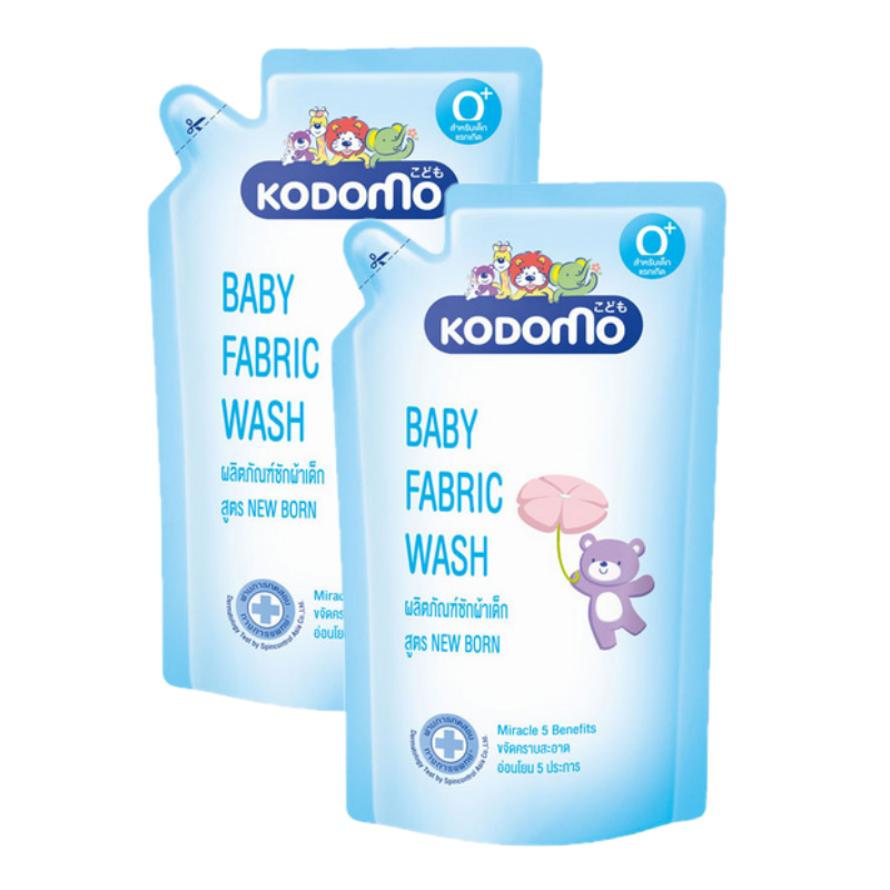 Kodomo น้ำยาซักผ้า New Born 600 มล. (รุ่น 1 แถม 1)