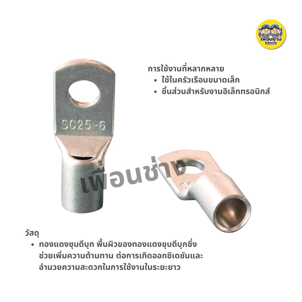 **ราคาต่อ 10 ชิ้น** หางปลาทรงยุโรป แบบหนา SC6-6, 6-8, 6-10, 10-6, 10-8, 16-6, 16-8, 25-8, 25-10, 35-8, 35-10 หางปลา