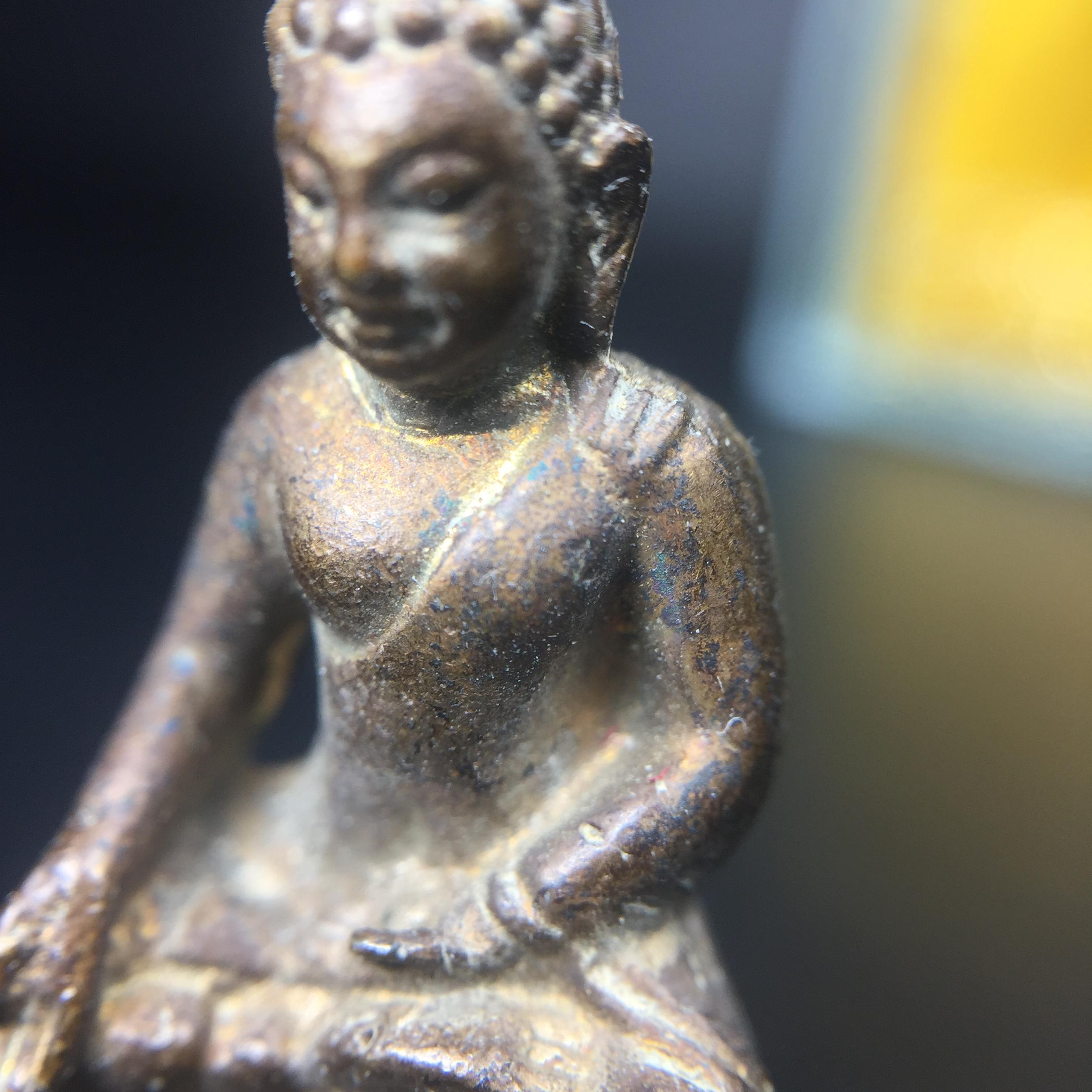 พระกริ่งไพรีพินาศ วัดบวรนิเวศ ปี2530 เนื้อทองผสม ที่ระลึกครบรอบ30ปี ธนาคารทหารไทย (มีส่วนผสมของชนวนเก่าของไพรีพินาศรุ่นแรก)อานุภาพยิ่งใหญ่ กำราบศัตรูพ่ายสิ้น พระไพรีพินาศ