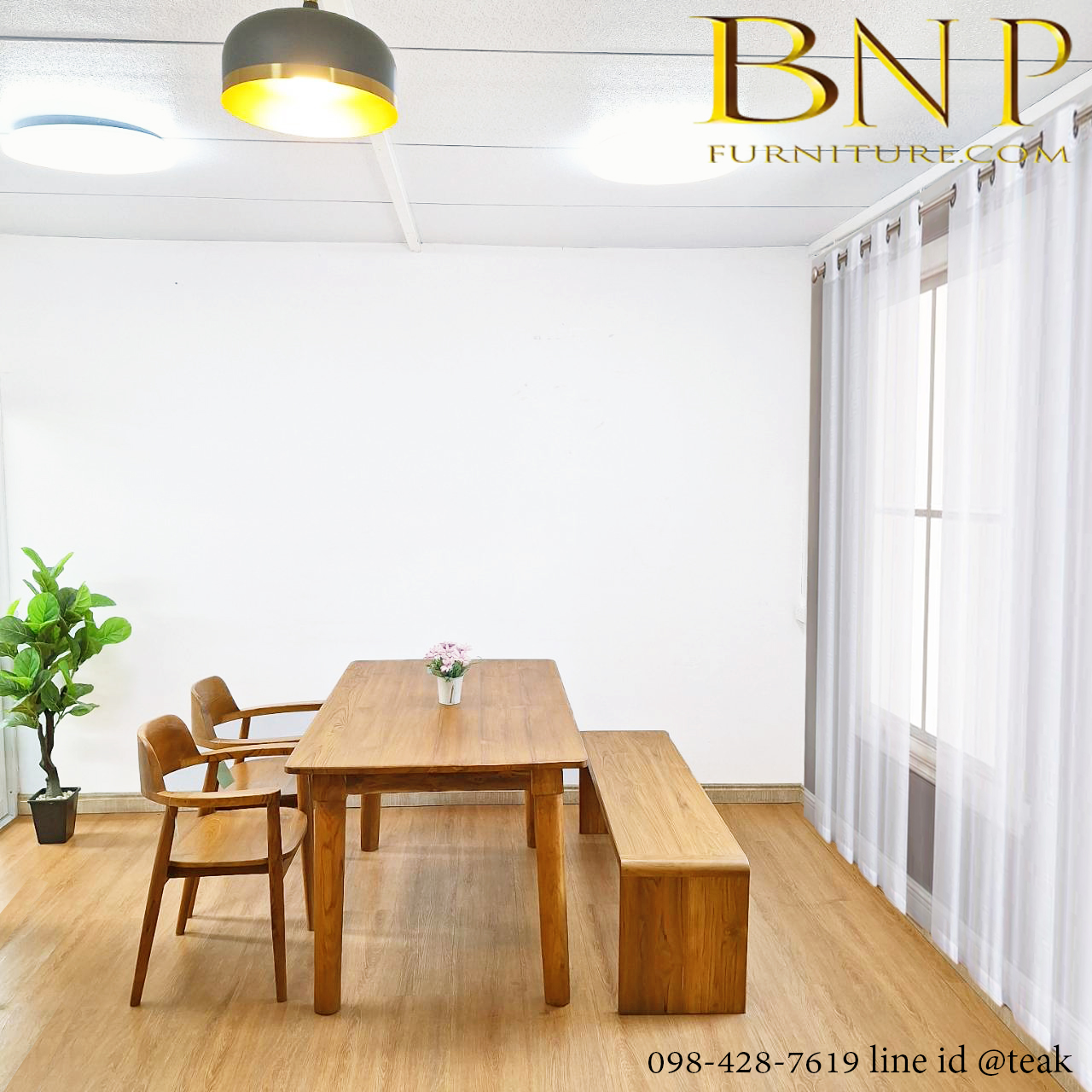 โต๊ะกินข้าว 4 ที่นั่ง รุ่น โอปอล์