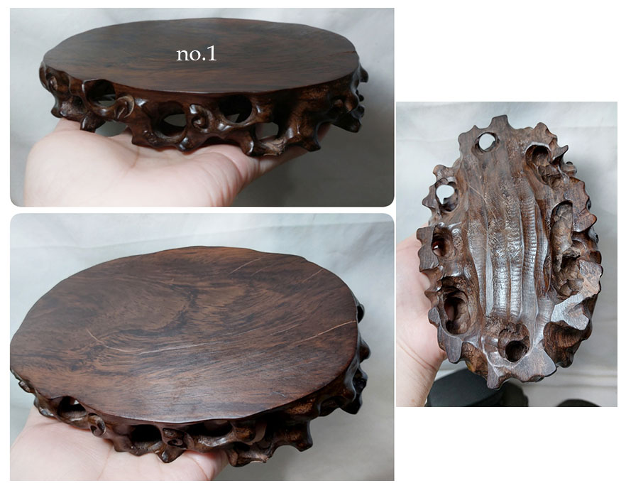 ฐานหรือกี๋ไม้สไตล์จีน ทรงรากไม้ ทรงรี ราคาเริ่ม