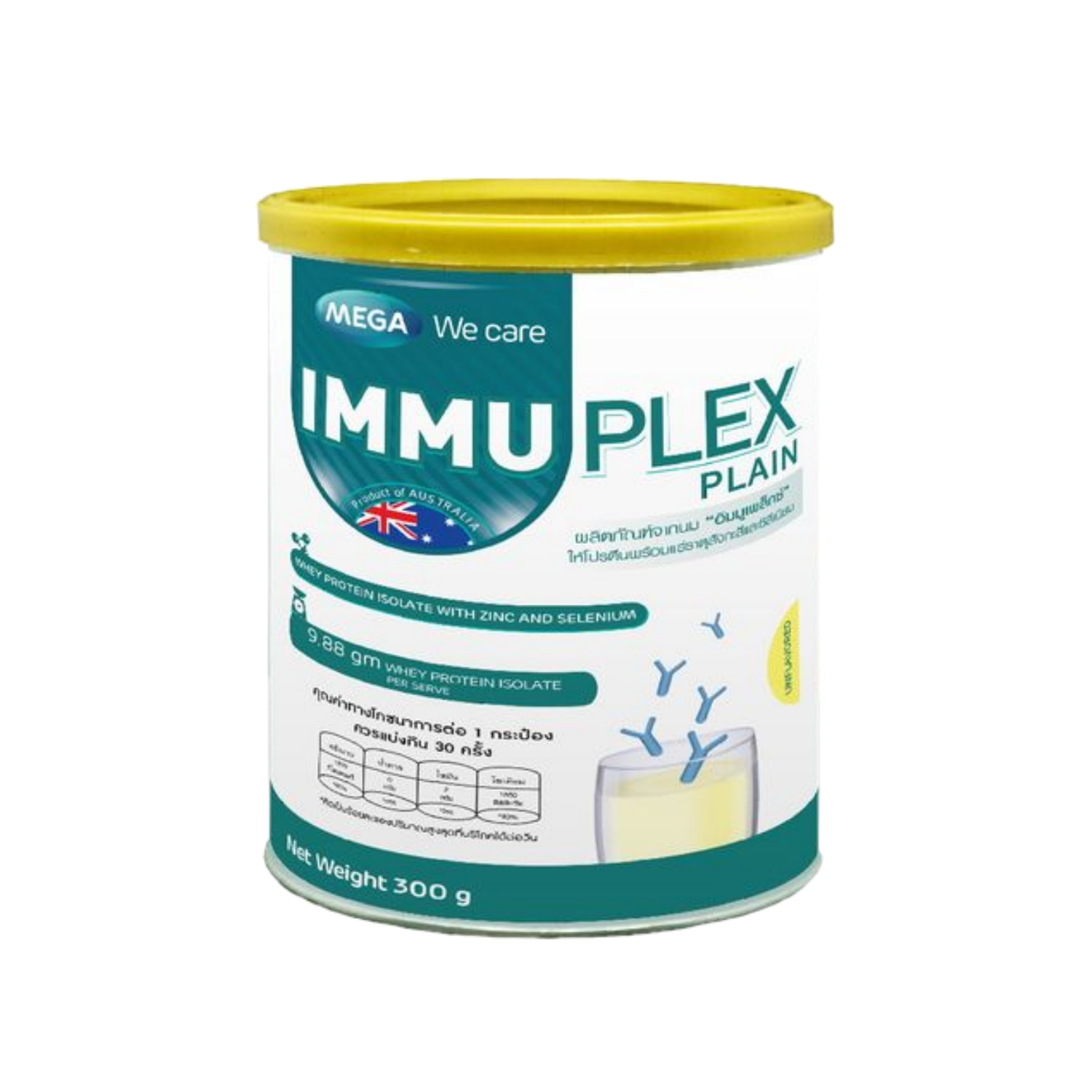 Mega We Care Immuplex banana vanilla 300 g.