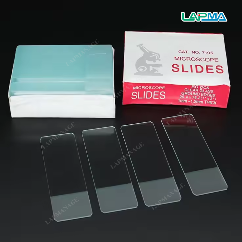 0322001 กระจกปิดสไลด์, แผ่นปิดกระจกสไลด์, Cover glass ,Slide Microscope ราคาถูก ขายดี