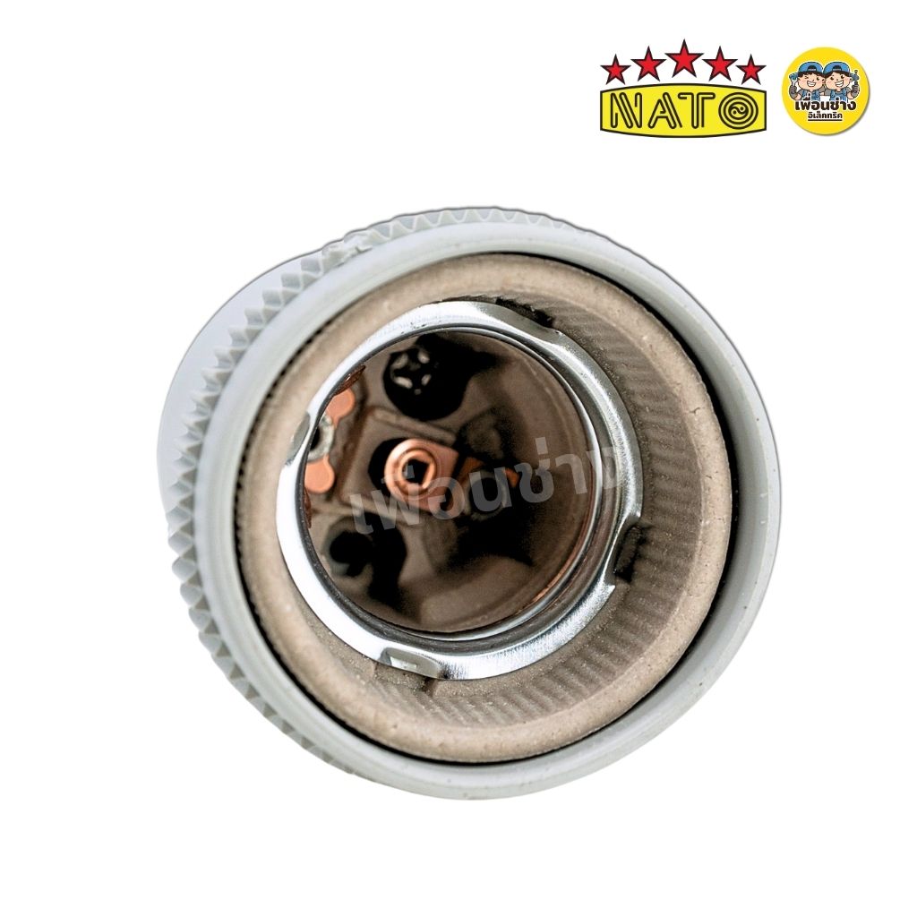 **เซรามิค 1 ชิ้น** NATO ขั้วห้อยกันน้ำเซรามิค รุ่น NT-KFN205 ขั้ว E27 ขั้วห้อย กันน้ำ ขั้วยาง ขั้วหลอดไฟ ขั้วไฟ