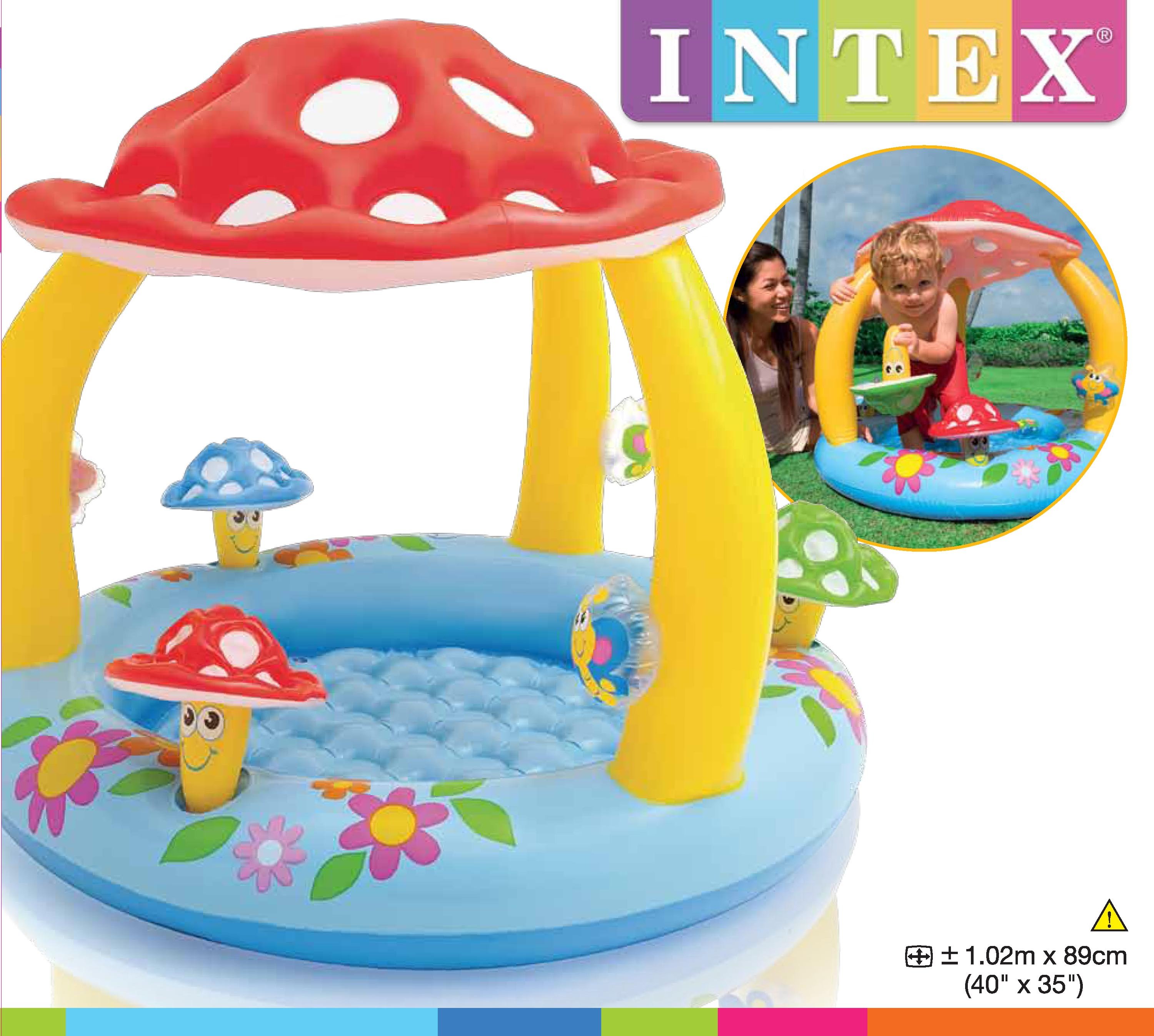 Intex สระว่ายน้ำเด็กเล็ก รูปดอกเห็ด