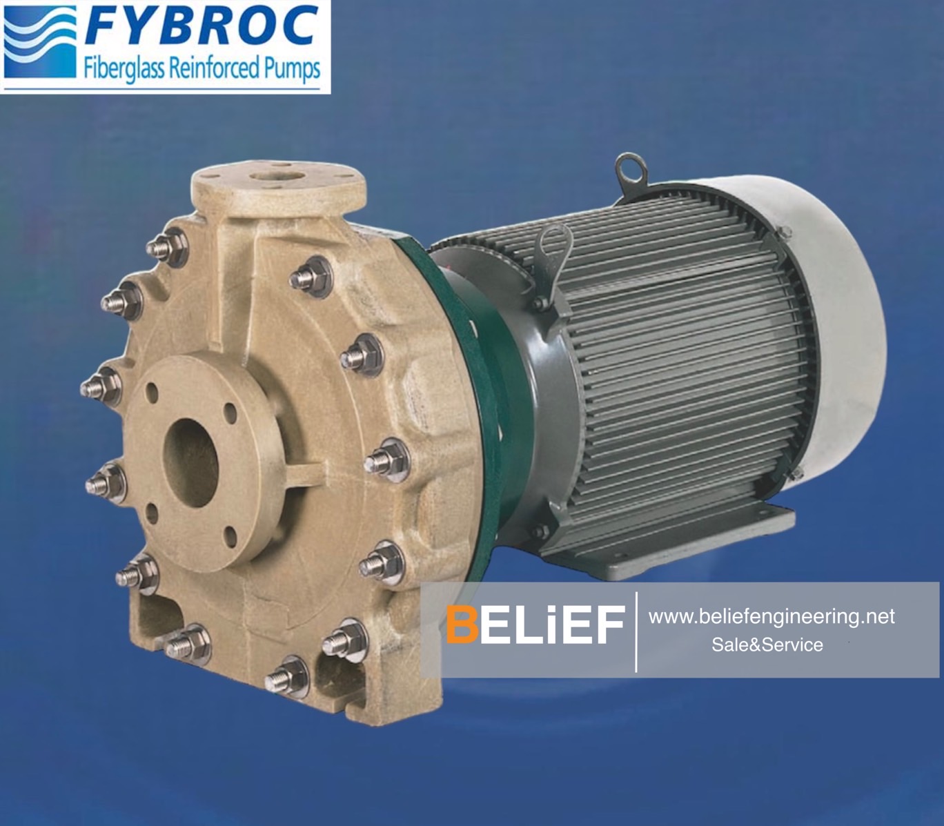 FYBROC CHIMICAL CLOSE COUPLED HORIZONTAL PUMP SERIES 1530