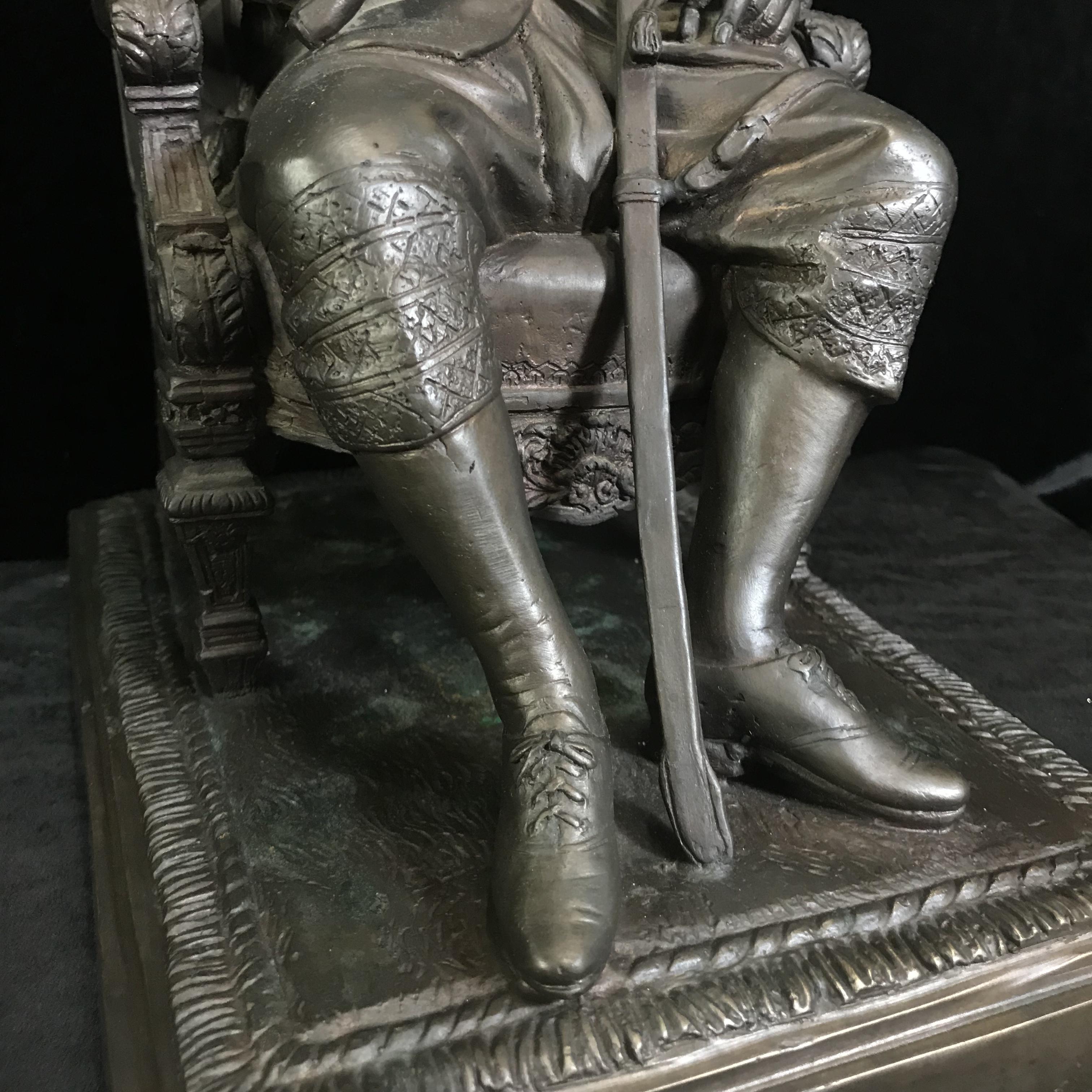 พระบรมรูป รัชกาลที่5 กรมป่าไม้ครบรอบ 100 ปี พ.ศ.2539 เนื้อโลหะผสม องค์ขนาดใหญ่(หายาก)ศิลป์สวย เข้มขลัง งดงาม