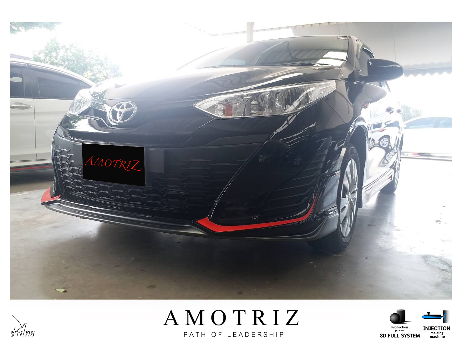 Toyota Yaris ATIV hatchback and sedan bodykits by Amotriz