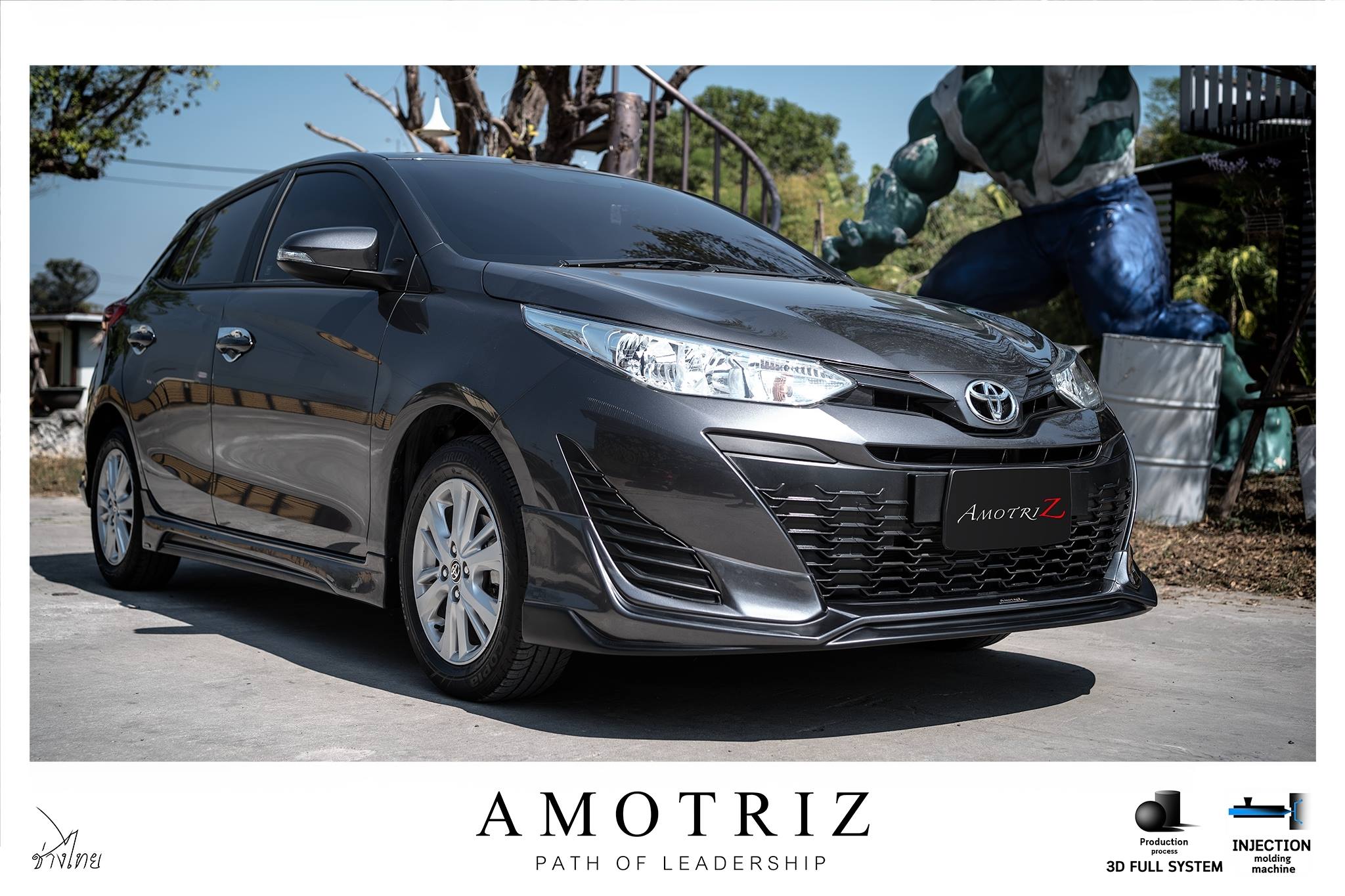 Toyota Yaris ATIV hatchback and sedan bodykits by Amotriz