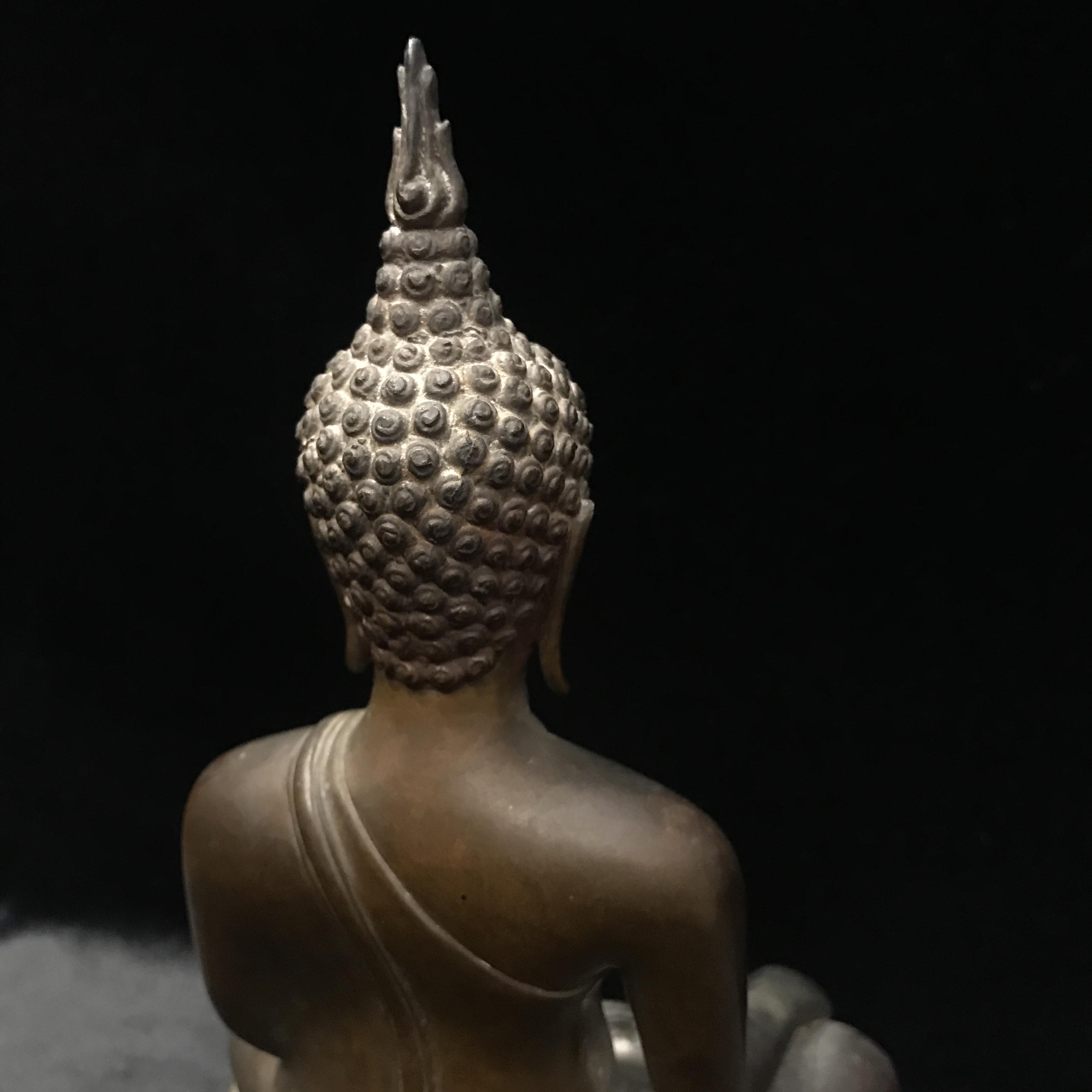 พระพุทธรูปบูชาวชิรมงกุฏ(อักษรย่อ จอุ)วัดมกุฏกษัตริยาราม ปี2511 หน้าตัก 5นิ้ว