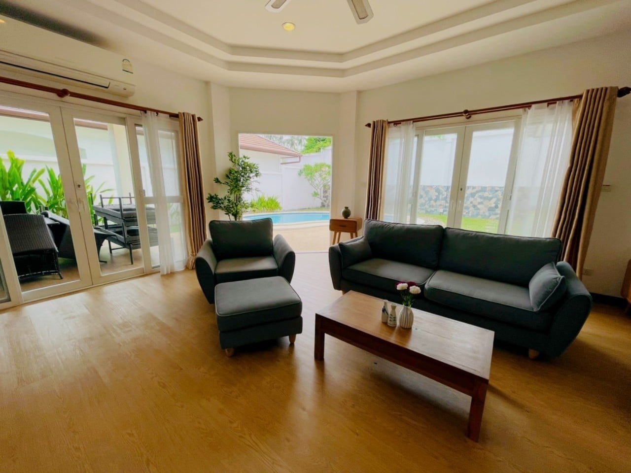 For Rent : Rawai, Private Pool Villa, 3 bedrooms 3 Bathrooms in community gate