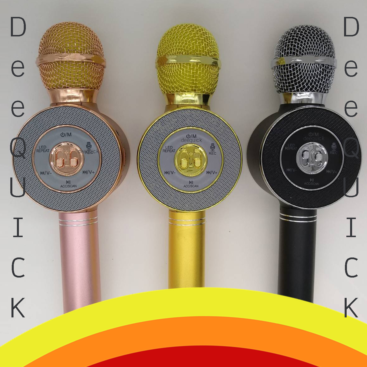 ไมค์คาราโอเกะ เปลี่ยนเสียงได้ ไฟดิสโก้ 5W รุ่น WS-668