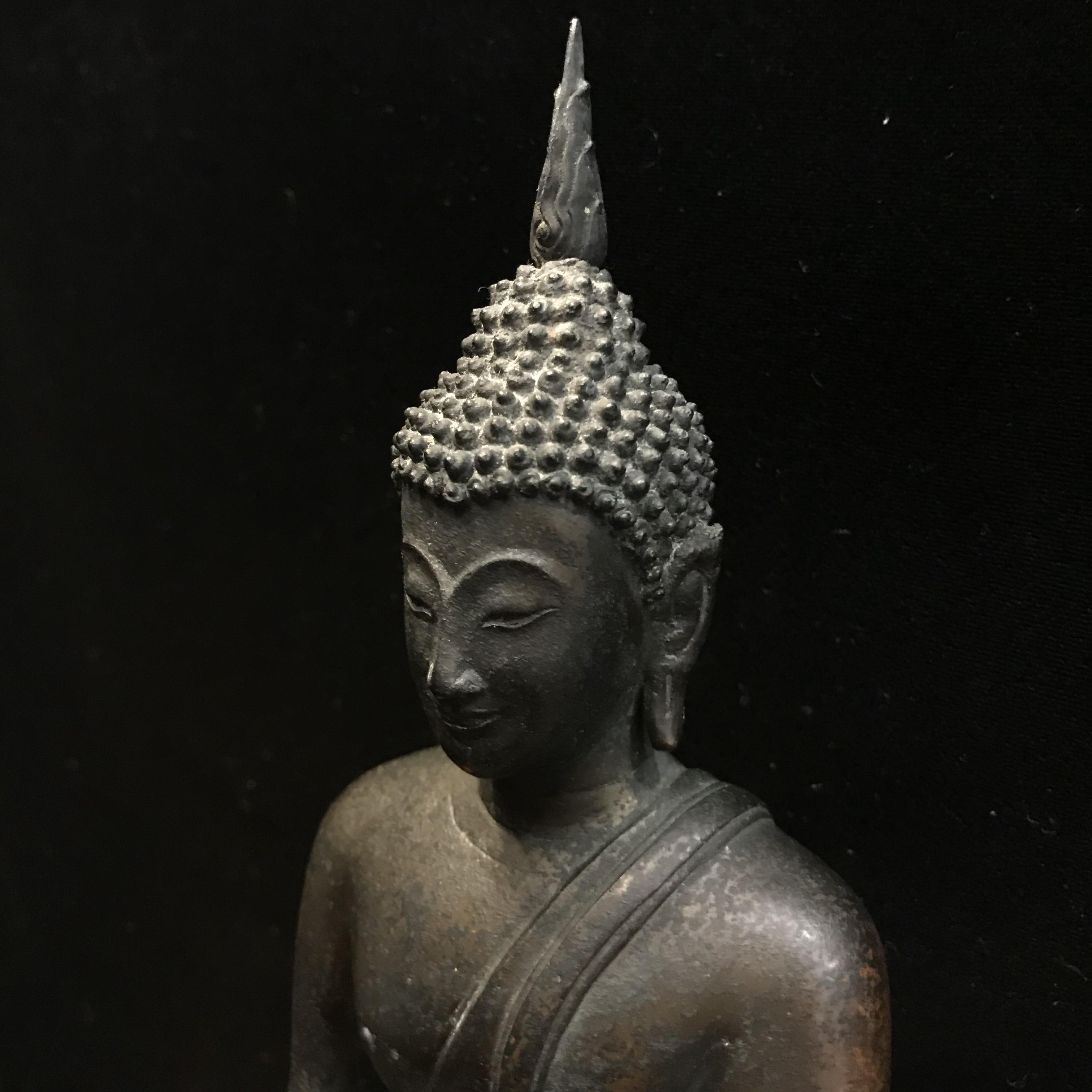 พระพุทธรูปบูชา ภปร วัดบวรนิเวศวิหาร ปี2508 บล็อกดินไทย หน้าตัก5นิ้ว(ที่สุดของพระบูชา ภปร วัดบวร)