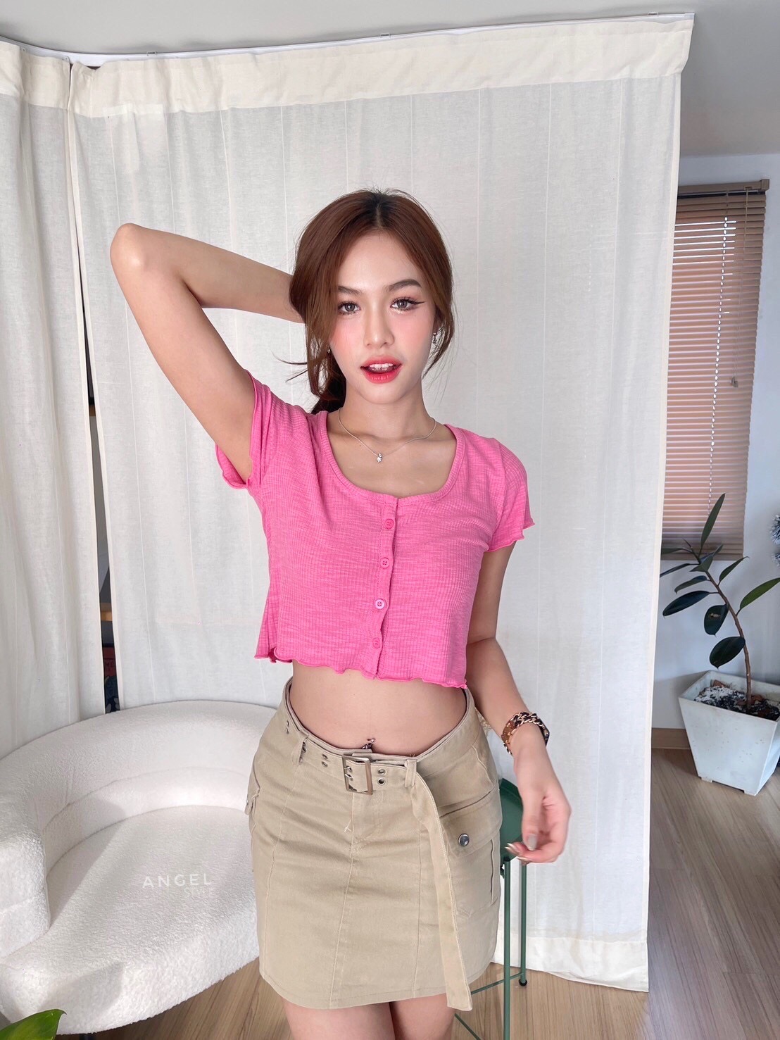 ครอปหยักระดุม