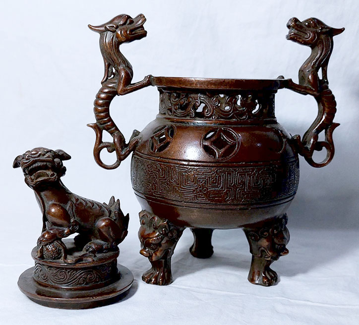 เตากำยาน ที่จุดกำยาน ของตกแต่งบ้านสไตล์จีน