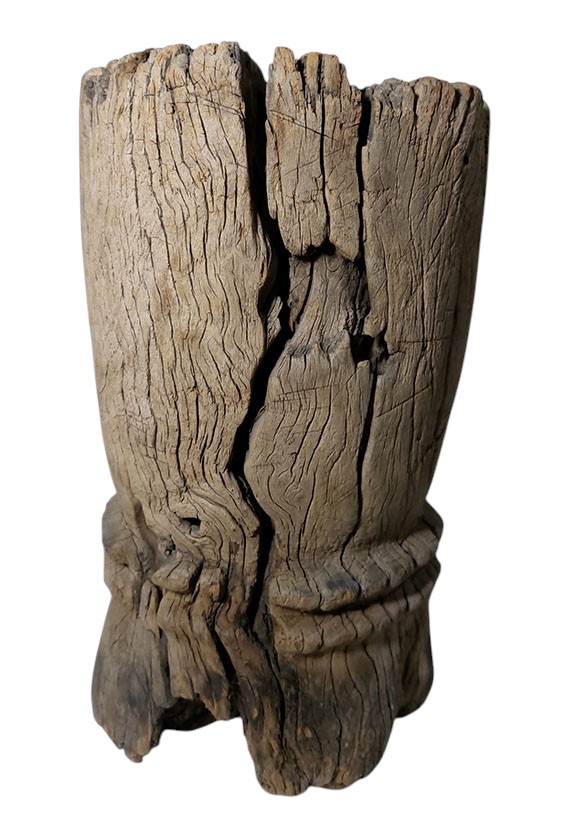 ครกไม้เก่า แบบไม่มีหูจับ (ไม่มีสาก)