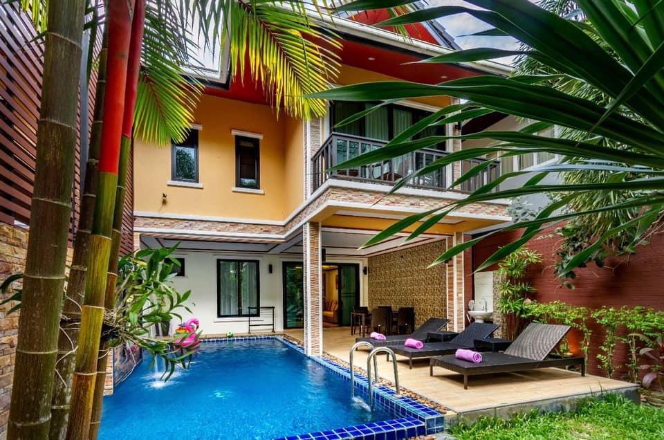 For Rent : Bangtao Private Pool Villa, 3 bedrooms 4 Bathrooms, Pool view.