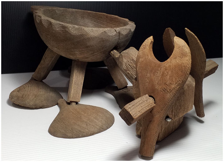 งานไม้เก่าแต่งสวน สำหรับใส่ต้นไม้