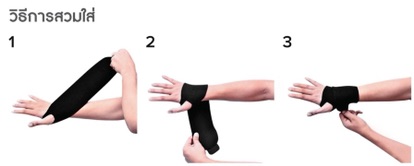 Futuro sport wrist support พยุงข้อมือชนิดปรับกระชับได้ (สีดำ)