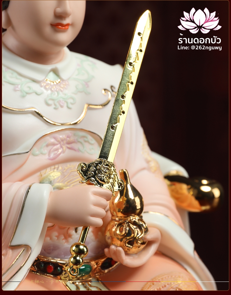 กิ่วเที้ยนเฮี่ยนลื้อ กิวเทียงเหี่ยงนึ่ง หรือจิ่วเทียนเสวียนนี่ งานคุณภาพสูง ขนาด 12/16 นิ้ว