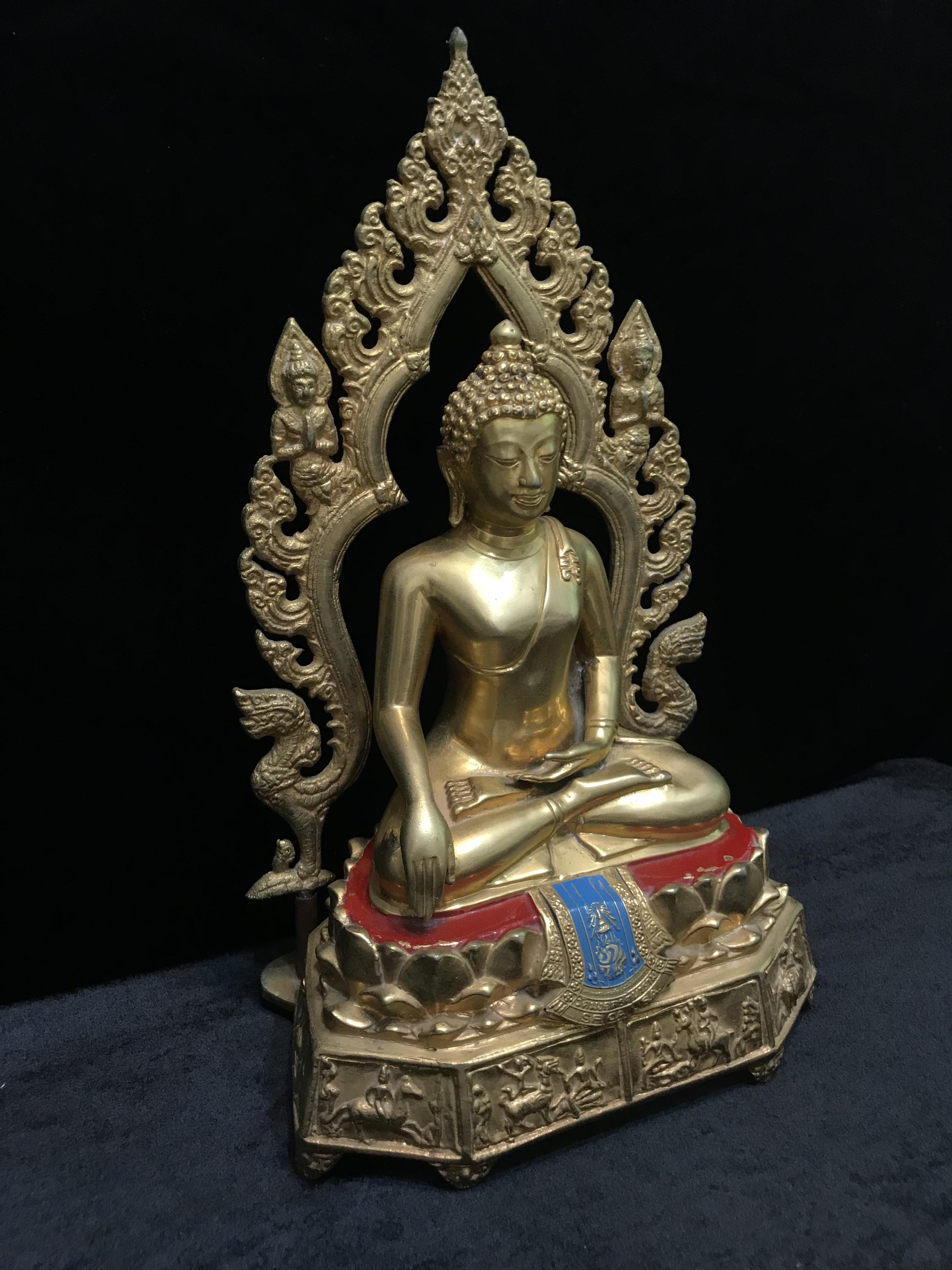 พระพุทธมงคลรัตนภูมิพัฒนมหามุนี ภปร. หน้าตัก 5นิ้ว(อาบทองคำ) วัดมงคลรัตนาราม วัดไทยในซานฟรานซิสโก สหรัฐอเมริกา ( Sanfrancisco USA.) ปี2523 (นิยมหายาก)