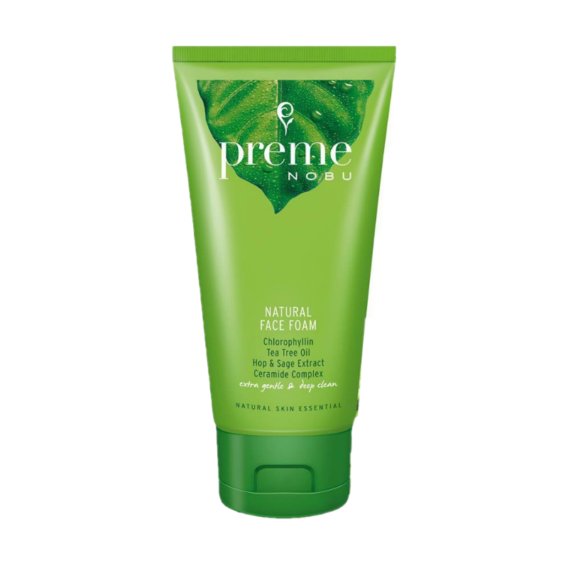 Preme Nobu Natural Face Foam พรีม โนบุเนเชอรัล เฟซ โฟม (หลอดเขียว)