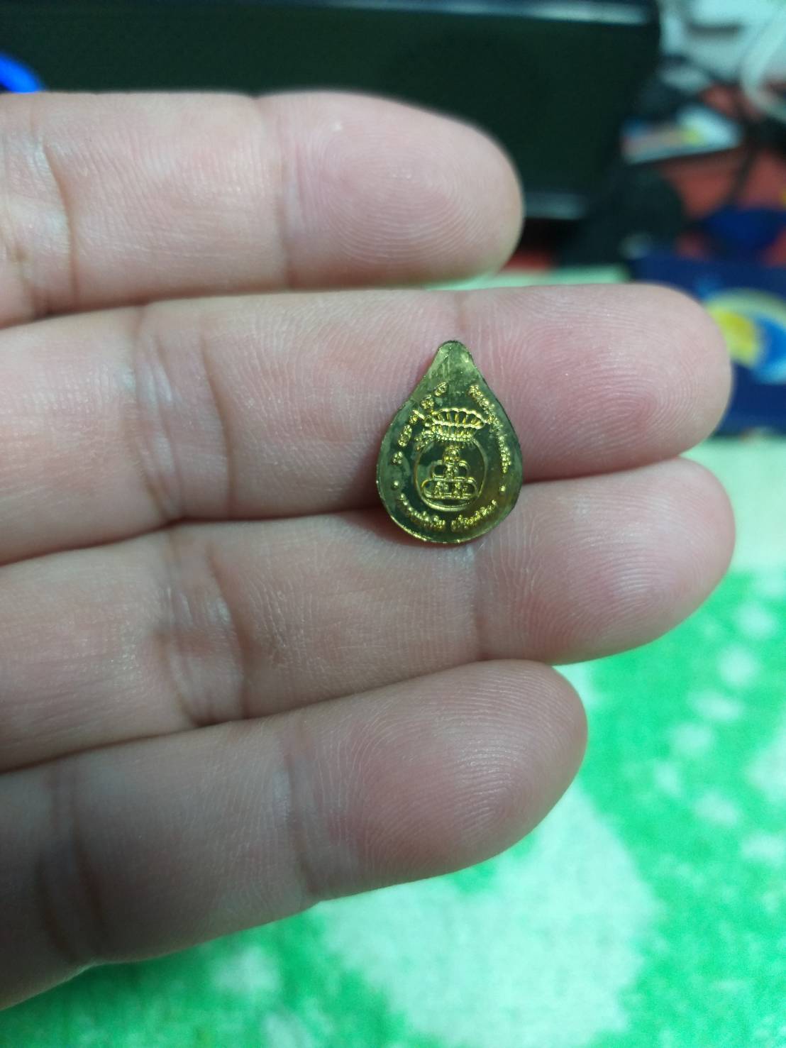 หลวงพ่อเงิน พิมพ์รัศมีสวรรค์ เนื้อทองสตางค์ ขัดเงา วัดสว่างแสงจันทร์ อ.พนมไพร จ.ร้อยเอ็ด