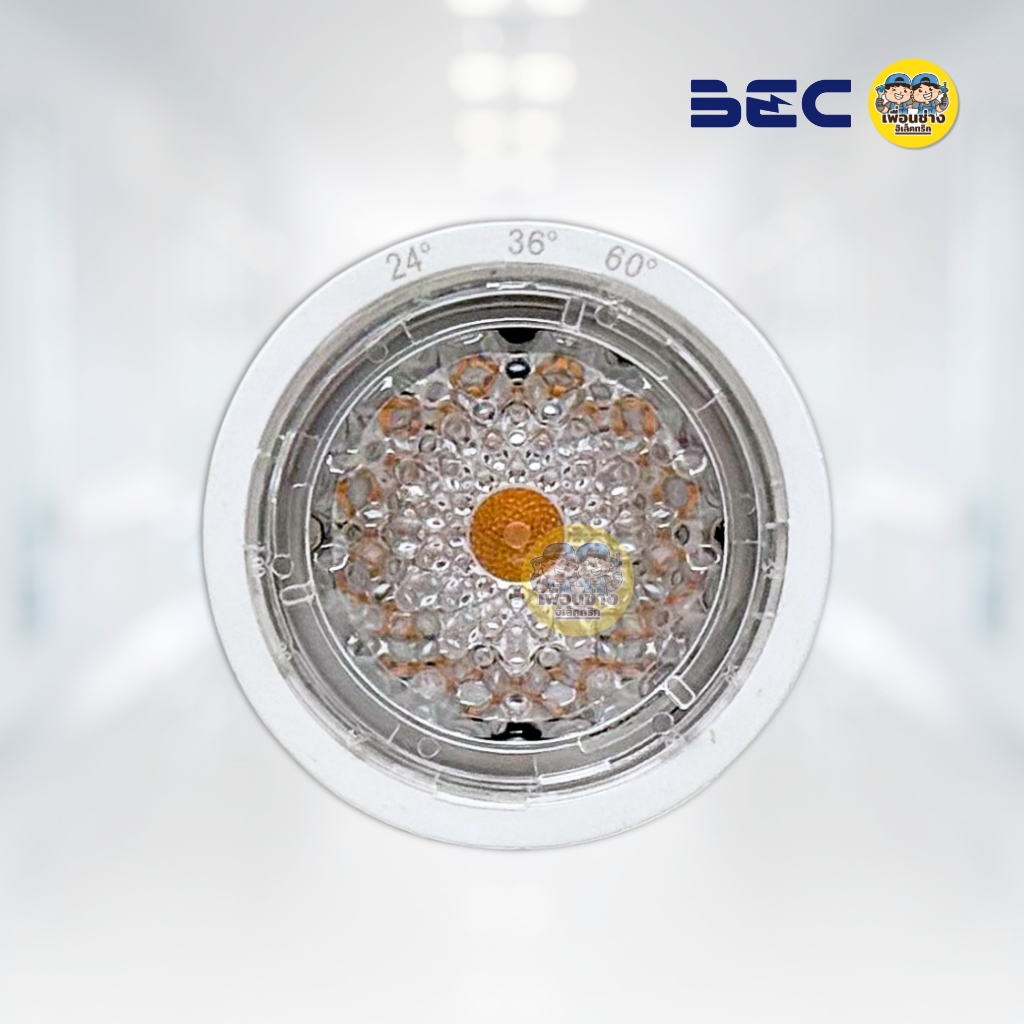 **GU10** BEC หลอดไฟ MR16 รุ่น ROSE-R LED ขั้ว GU10 7W แสงวอร์ม 3000K หลอดแอลอีดี หลอดไฟ