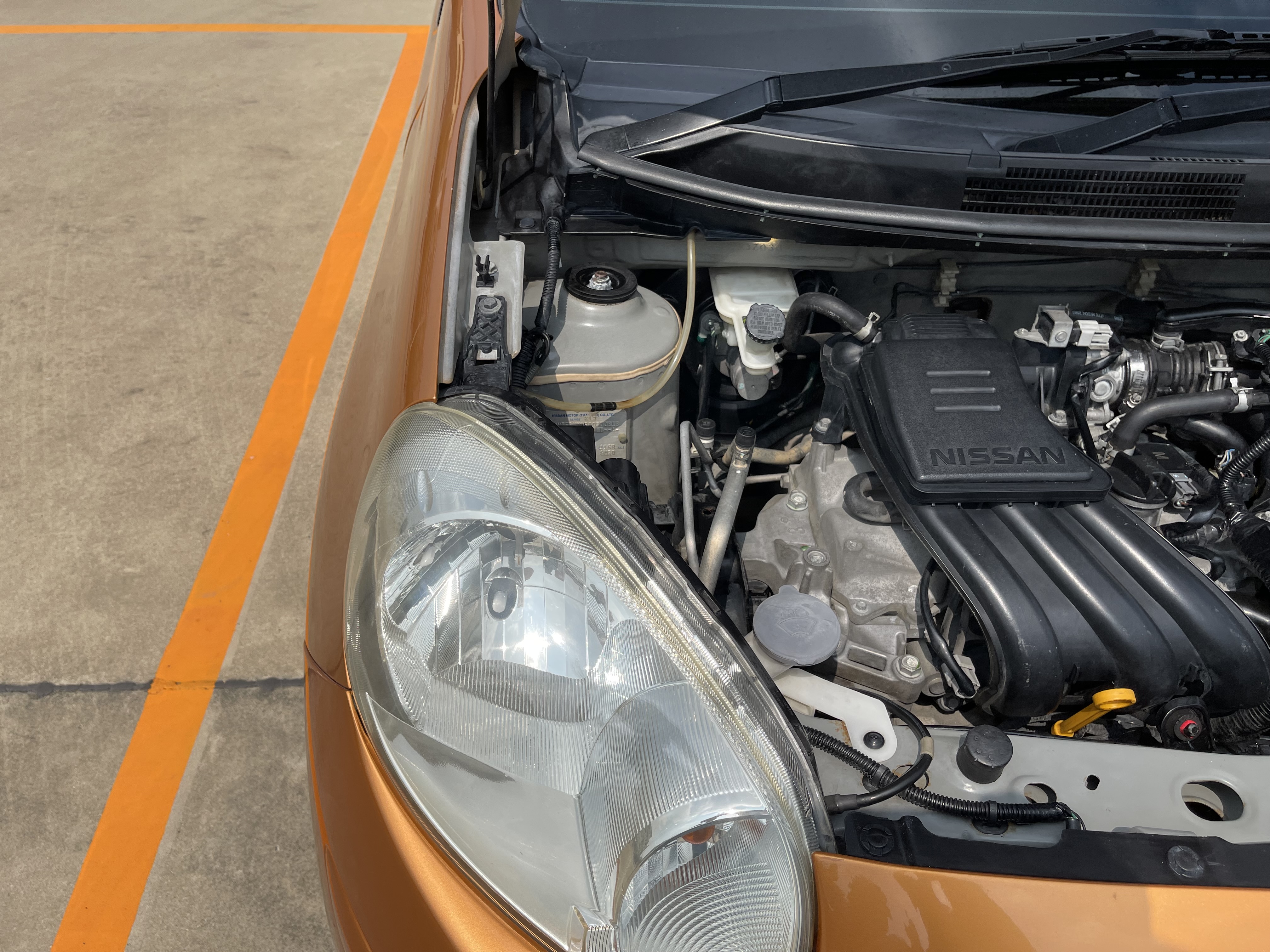 Nissan March 1.2 EL At 2012 ส้ม