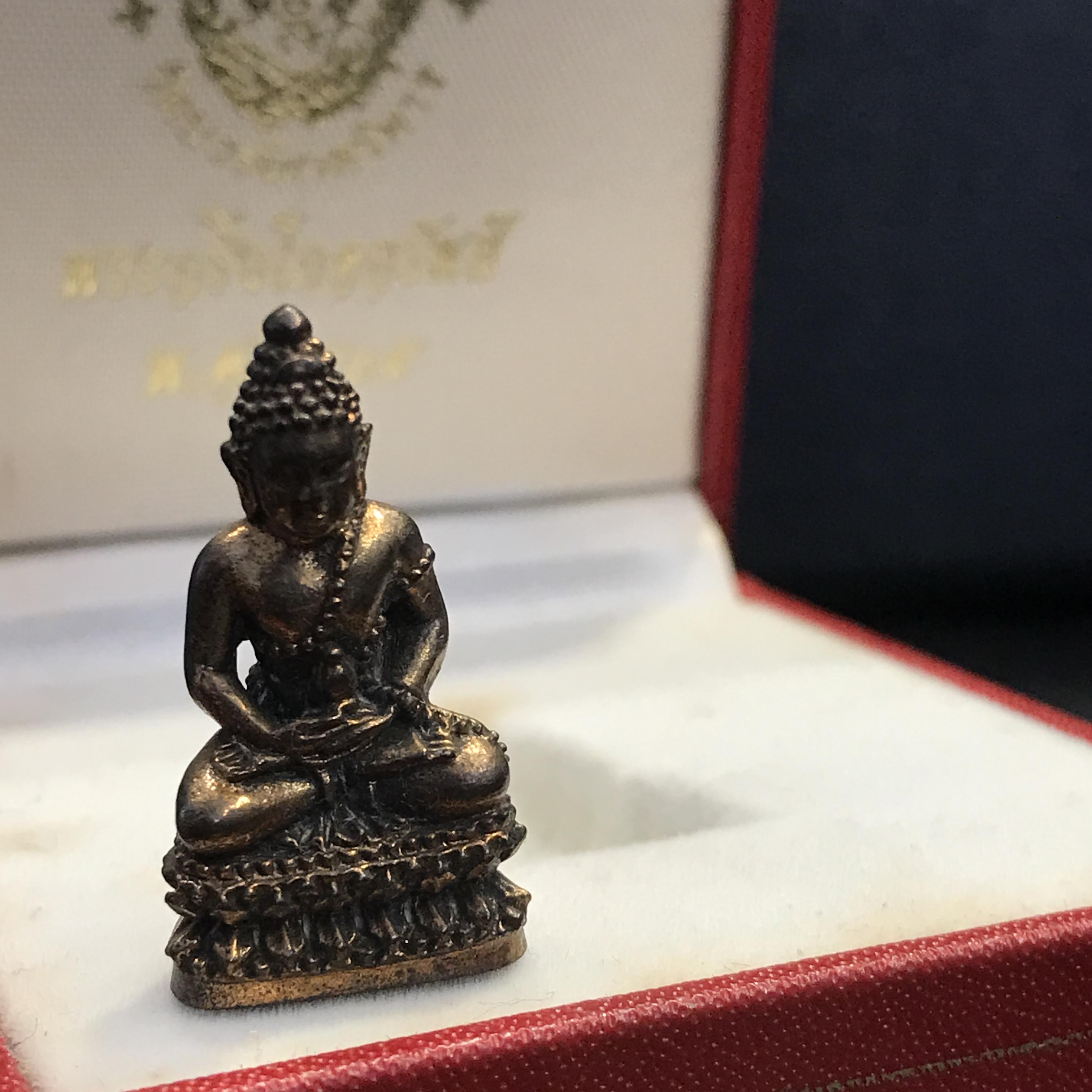 พระกริ่งโภคทรัพย์ วัดบวรนิเวศ ปี2535 เนื้อนวะโลหะ (สมเด็จพระญาณสังวร พระสังฆราชสกลมหาสังฆปรินายกเสด็จเททอง)