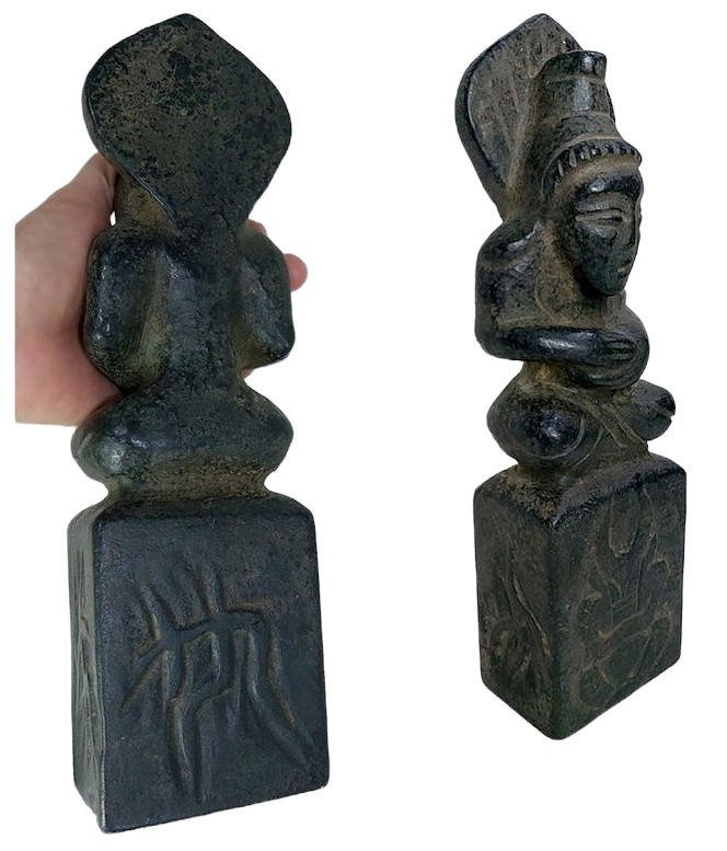 รูปปั้นหินแกะ พระหิน เทวรูปหิน สูง27.5cm (หินแม่เหล็กดูดติด)