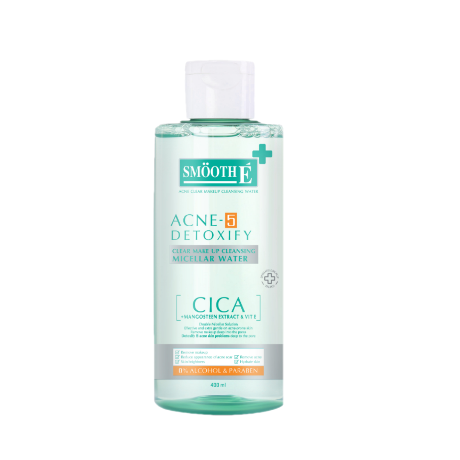 Smooth E Acne-5 Detoxify clear make up cleansing Micellar Water 400 ml.