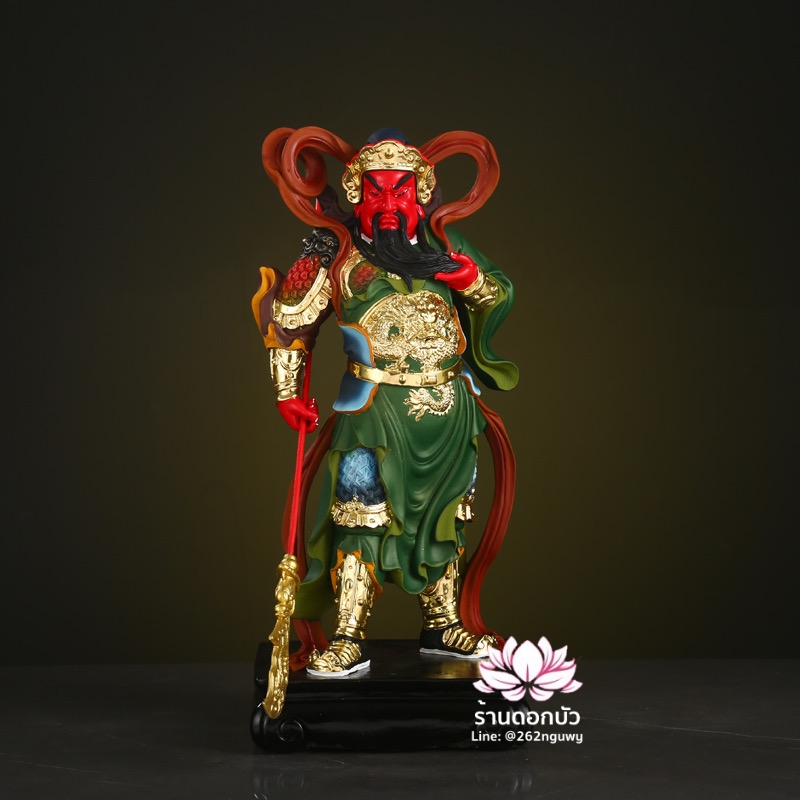 เทพเจ้ากวนอู และพระเวทโพธิสัตว์ (อุ่ยท้อผ่อสัก) งานเรซิ่น ขนาด 16 นิ้ว