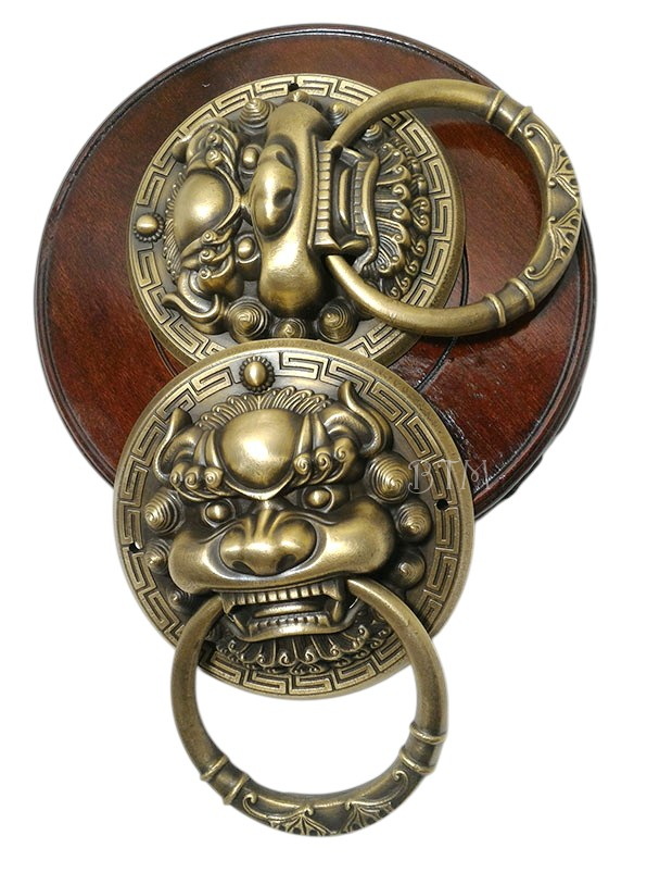 มือดึง มือเคาะหน้าสิงห์14cm-แบบห่วงมีลาย