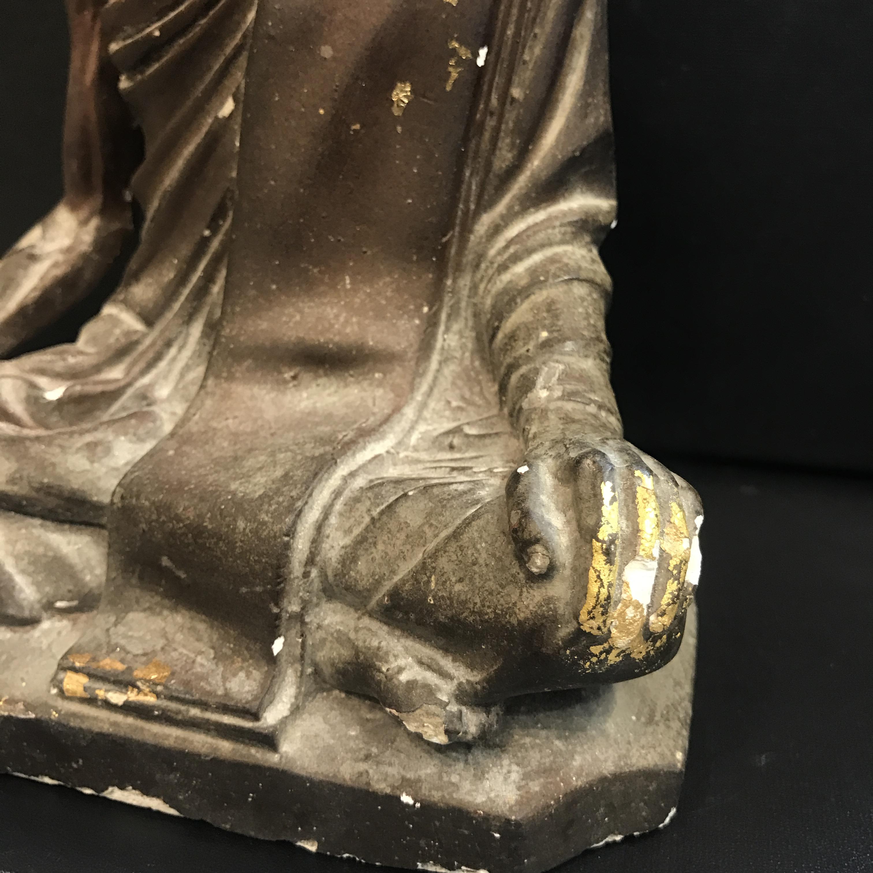 พระรูปเหมือนสมเด็จพระสังฆราชเจ้า กรมหลวงวชิรญาณวงศ์ (ชื่น) วัดบวรนิเวศฯ. ปี 2502 หล่อเนื้อปูนพลาสเตอร์ ขนาดหน้าตัก 5 นิ้ว (หายากยิ่ง)