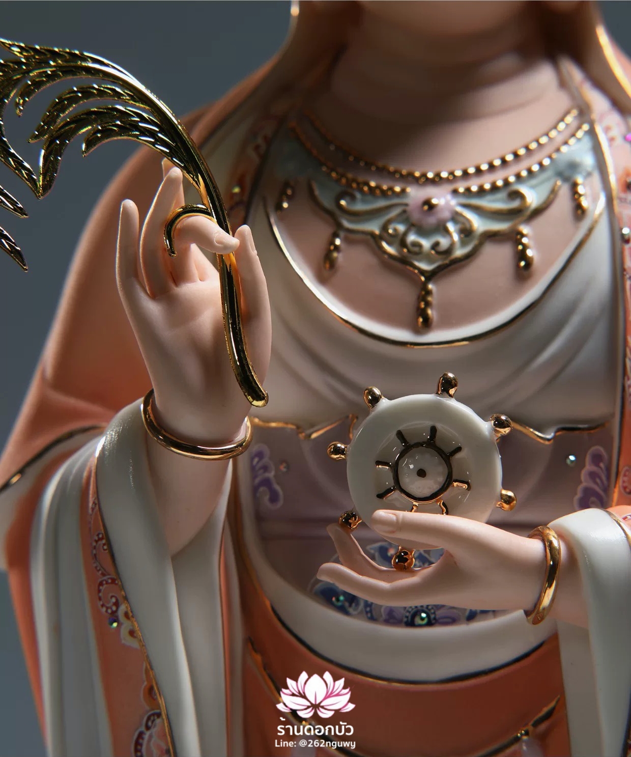 พระโพธิสัตว์กวนอิมแห่งเขาผู่ถัว พระแม่กวนอิมแห่งทะเลใต้ หนานไห่กวนอิม ขนาด 16/19/26 นิ้ว